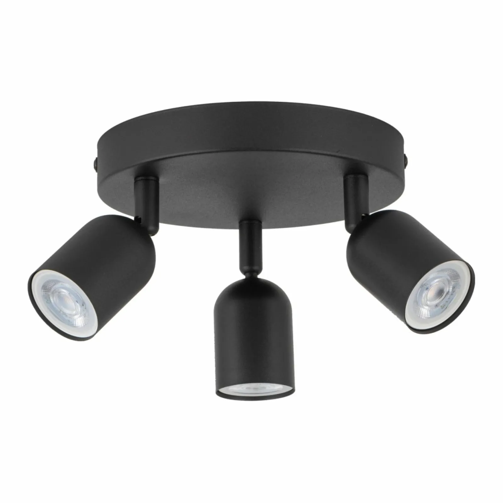 Sklep Kaja Minimalistyczna, okrągła, czarna lampa z reflektorami TK 4760 TOP* Plafony Nowoczesne