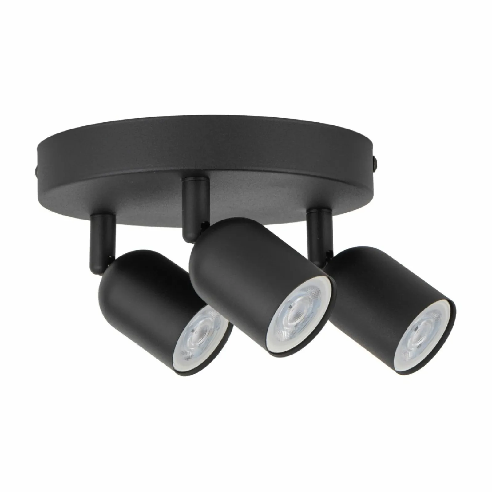 Sklep Kaja Minimalistyczna, okrągła, czarna lampa z reflektorami TK 4760 TOP* Plafony Nowoczesne