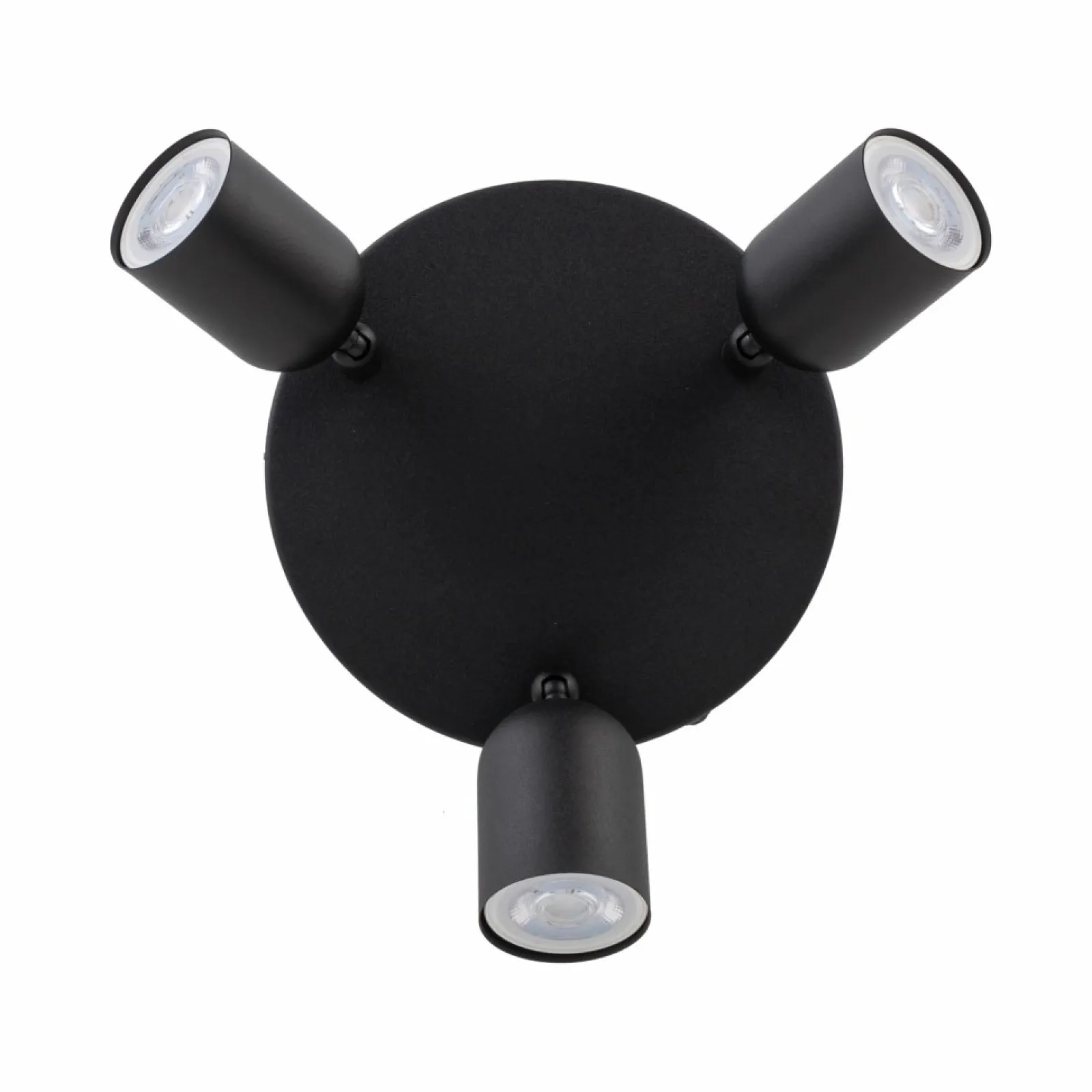 Sklep Kaja Minimalistyczna, okrągła, czarna lampa z reflektorami TK 4760 TOP* Plafony Nowoczesne