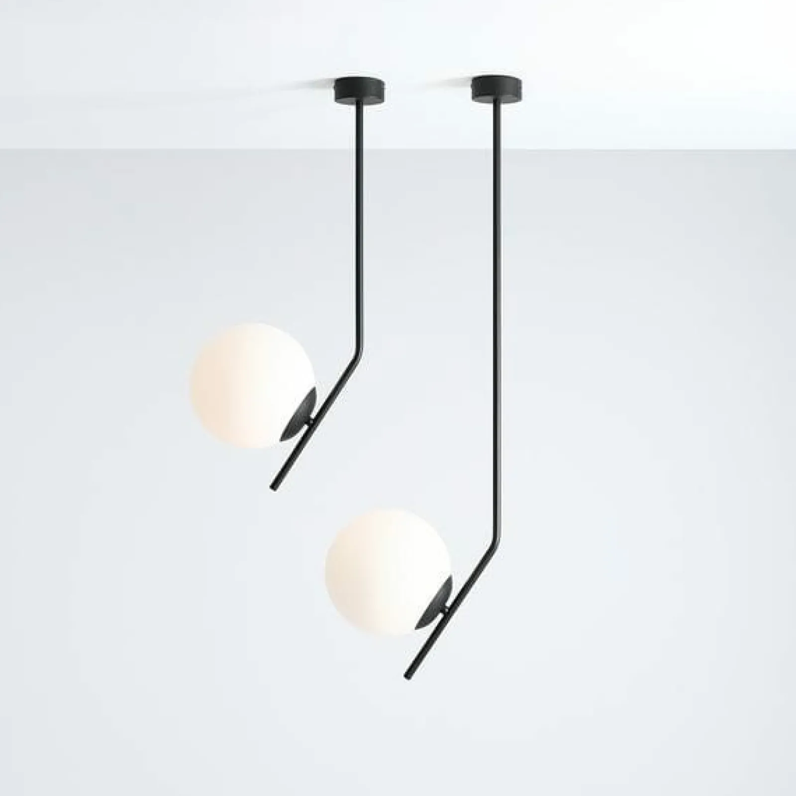 Sklep Kaja Minimalistyczna, prosta lampa sufitowa z kloszem 1095PL_G1 GALLIA* Plafony Nowoczesne