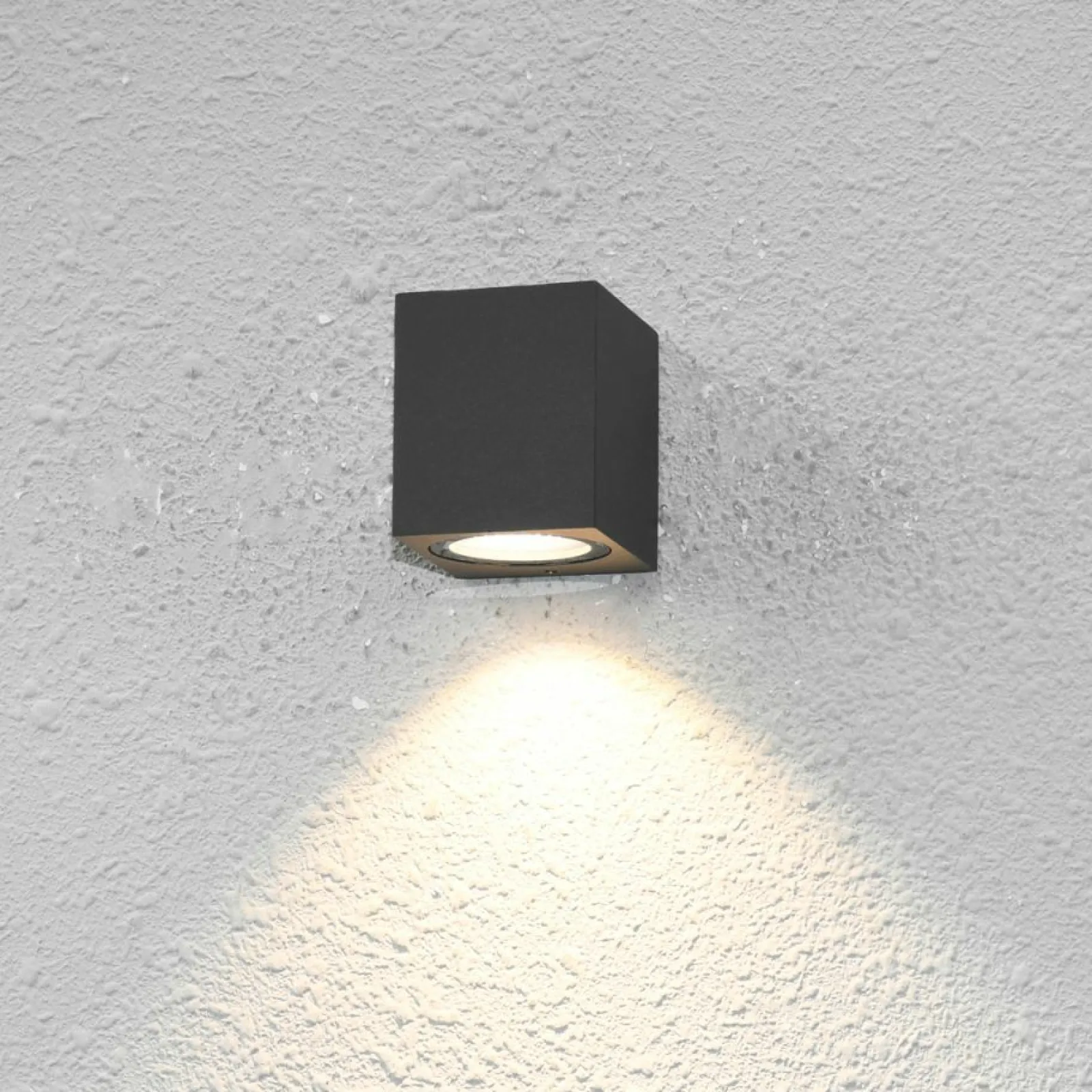 Sklep Kaja Minimalistyczny kinkiet elewacyjny, mała kostka OWL-2197-1SQ GENTA* Kinkiety Ogrodowe