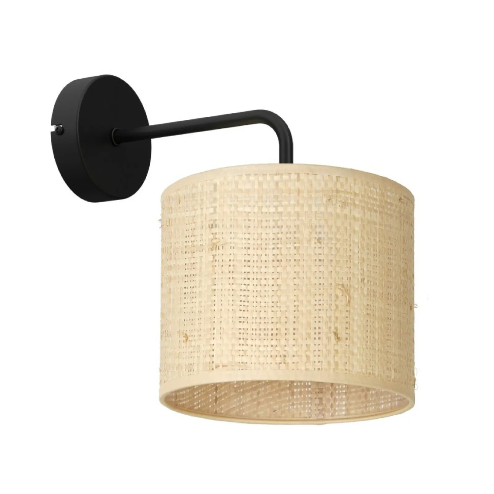 Sklep Kaja Minimalistyczny kinkiet z abażurem w stylu boho LX 5273 z serii RATTAN* Kinkiety Tradycyjne