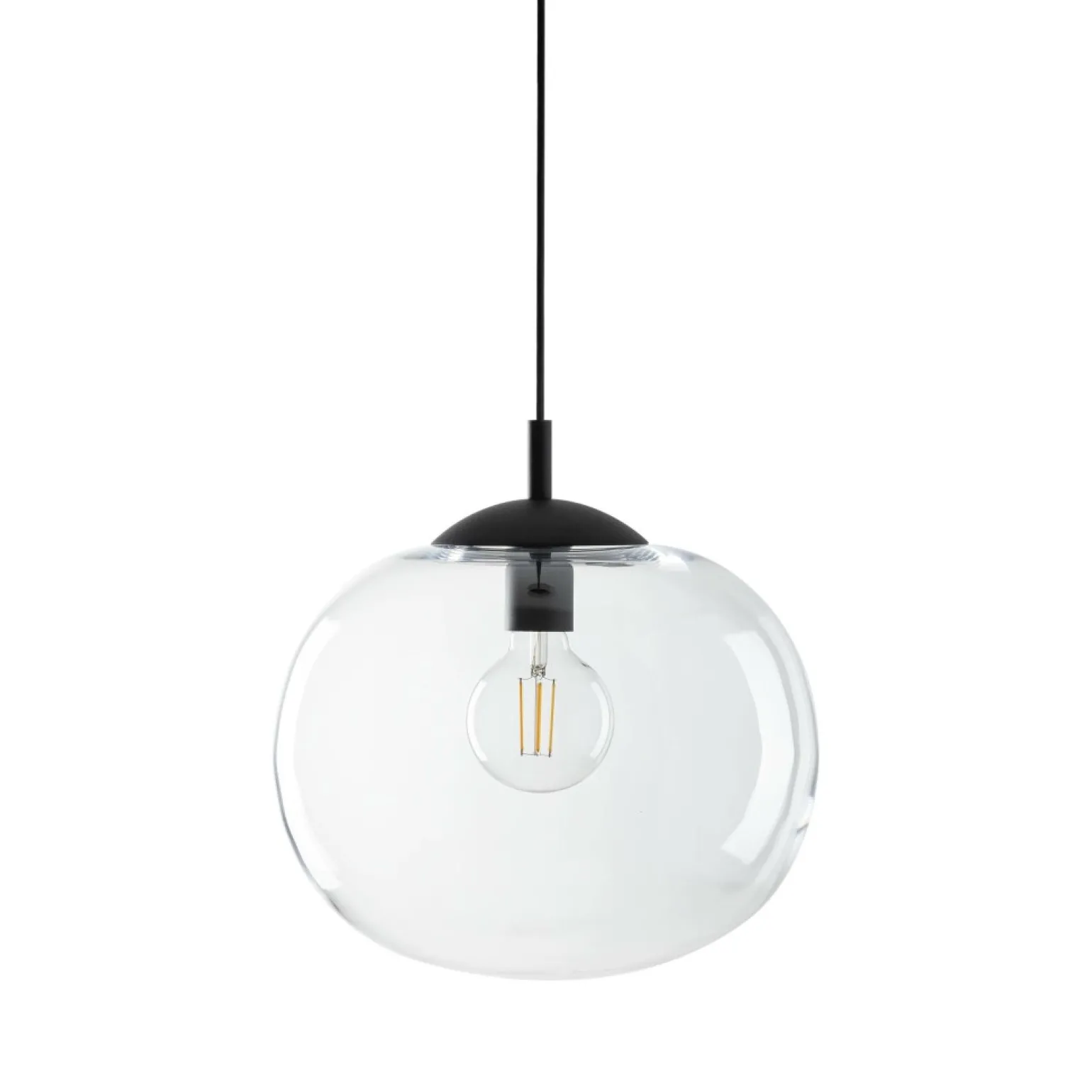 Online Minimalistyczny zwis do kuchni ⌀35cm TK 4818 VIBE TRANSPARENT | Kaja Żyrandole Nowoczesne