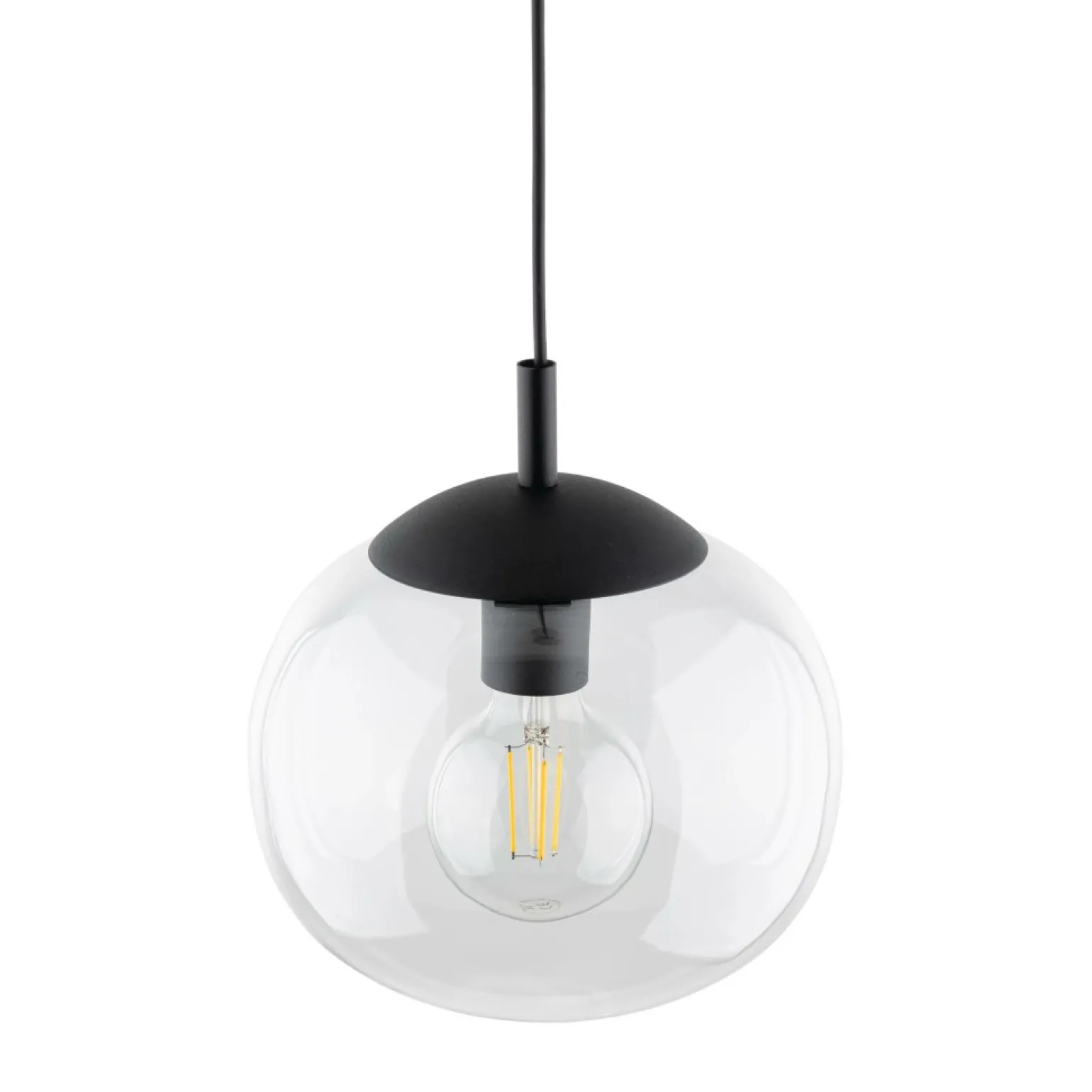 Online Minimalistyczny zwis do kuchni ⌀35cm TK 4818 VIBE TRANSPARENT | Kaja Żyrandole Nowoczesne