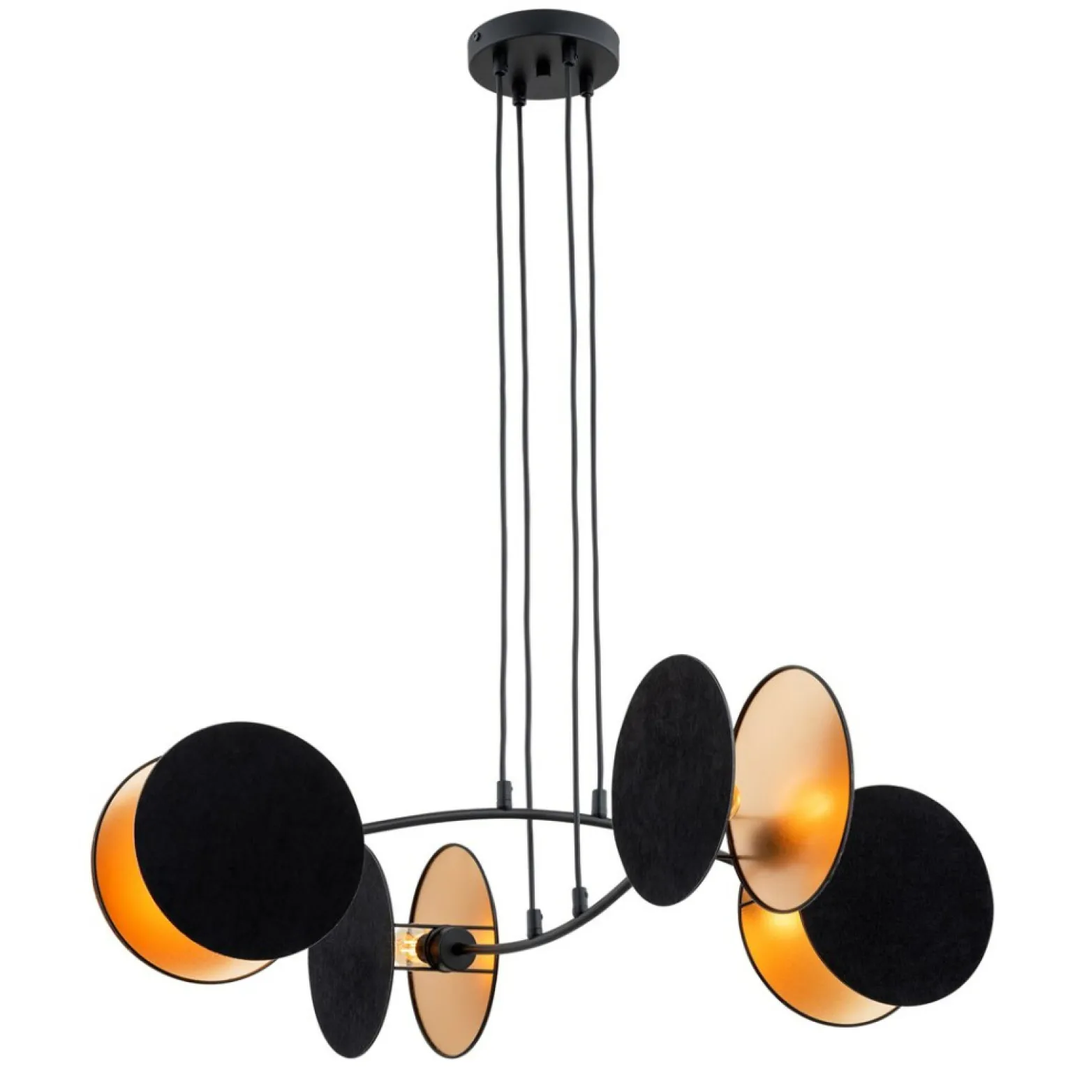 Store Modernistyczna lampa wisząca do salonu 1325/4 MOTIF | Kaja Oświetlenie Żyrandole Nowoczesne