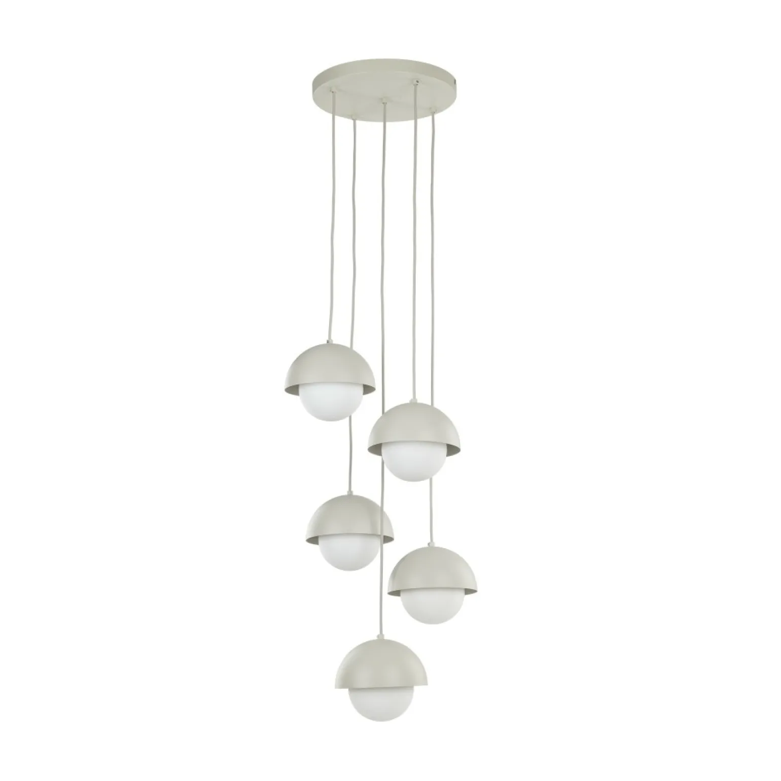 Flash Sale Modernistyczna lampa wisząca do salonu TK 10214 BONO BEIGE | Kaja Żyrandole Nowoczesne