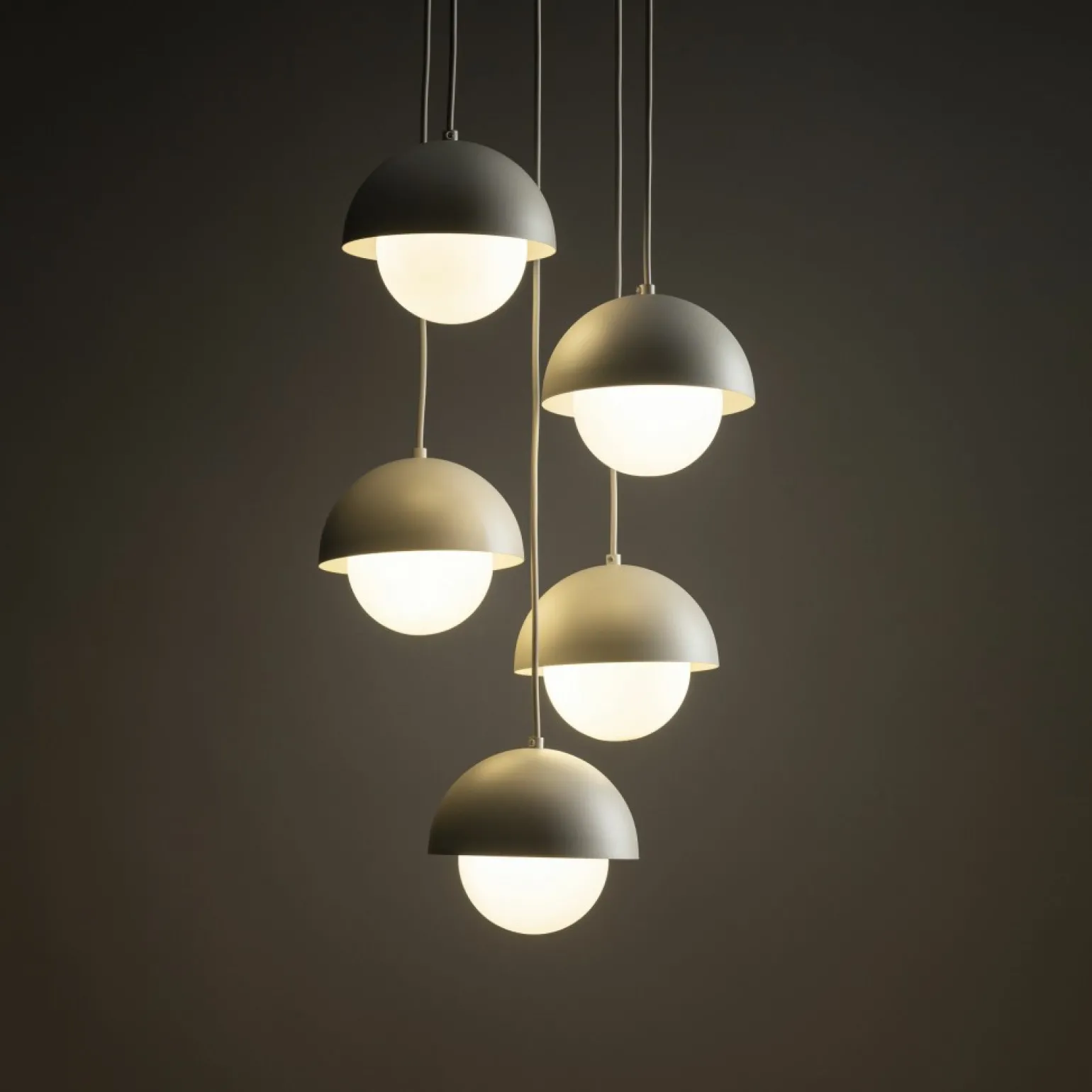 Flash Sale Modernistyczna lampa wisząca do salonu TK 10214 BONO BEIGE | Kaja Żyrandole Nowoczesne