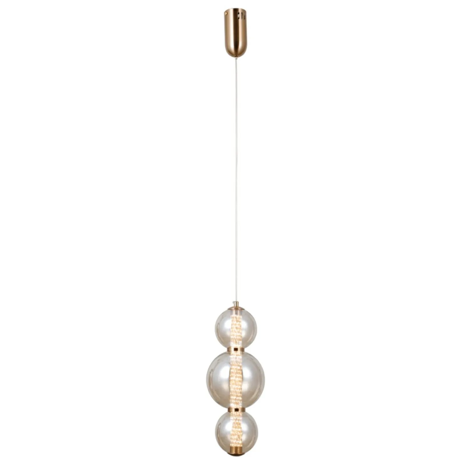 Clearance Modernistyczna lampa wisząca, LED PND-34359-3V-HBR-AMB z serii BUTERO Żyrandole Nowoczesne