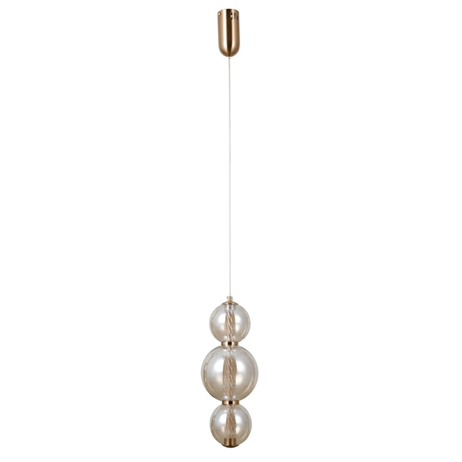 Clearance Modernistyczna lampa wisząca, LED PND-34359-3V-HBR-AMB z serii BUTERO Żyrandole Nowoczesne