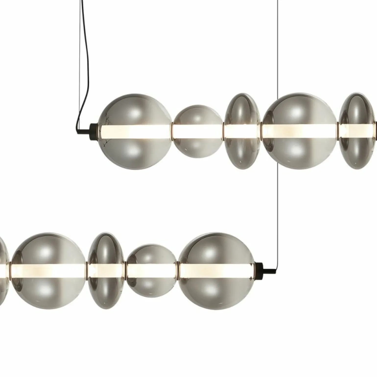 Online Modernistyczna lampa wisząca, świecące kamienie ML0348 DAPHNE | Kaja Żyrandole Nowoczesne