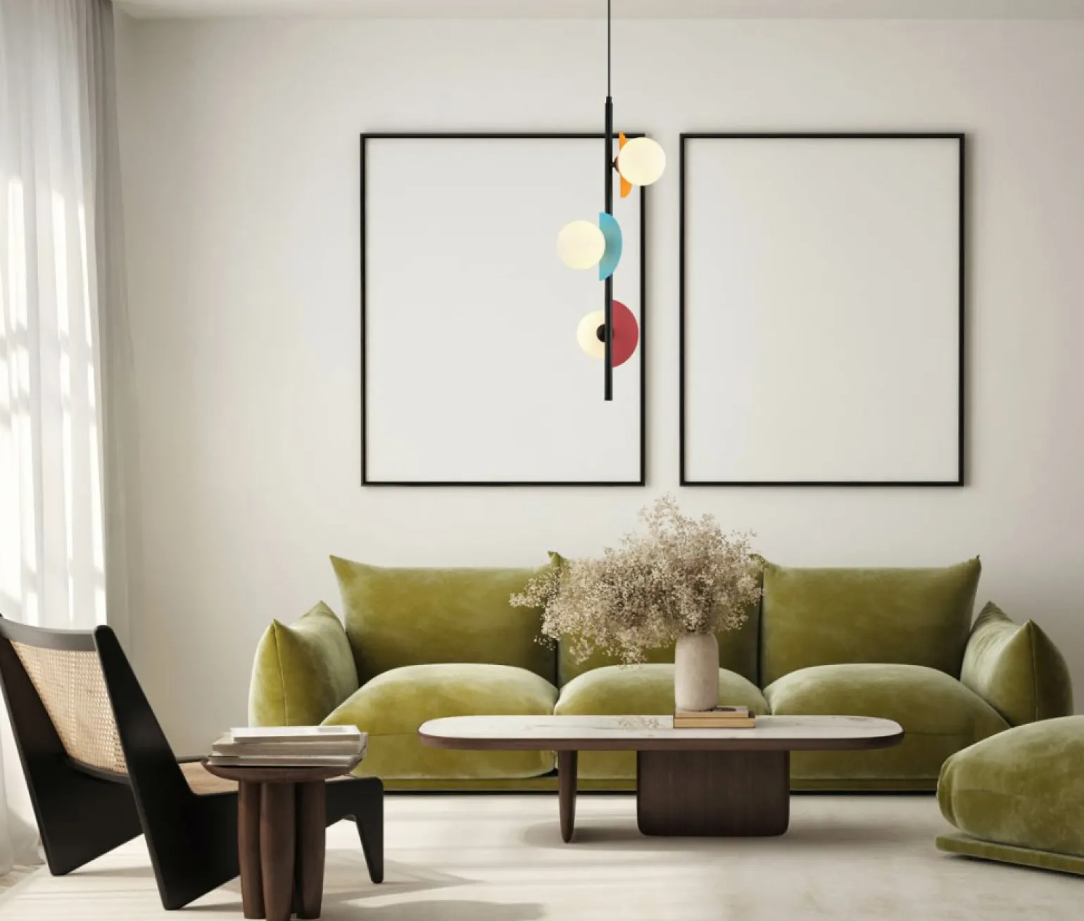 Cheap Modernistyczna lampa wisząca z kulami PND-37482-3V-MLTI NAUTI | Kaja Żyrandole Nowoczesne