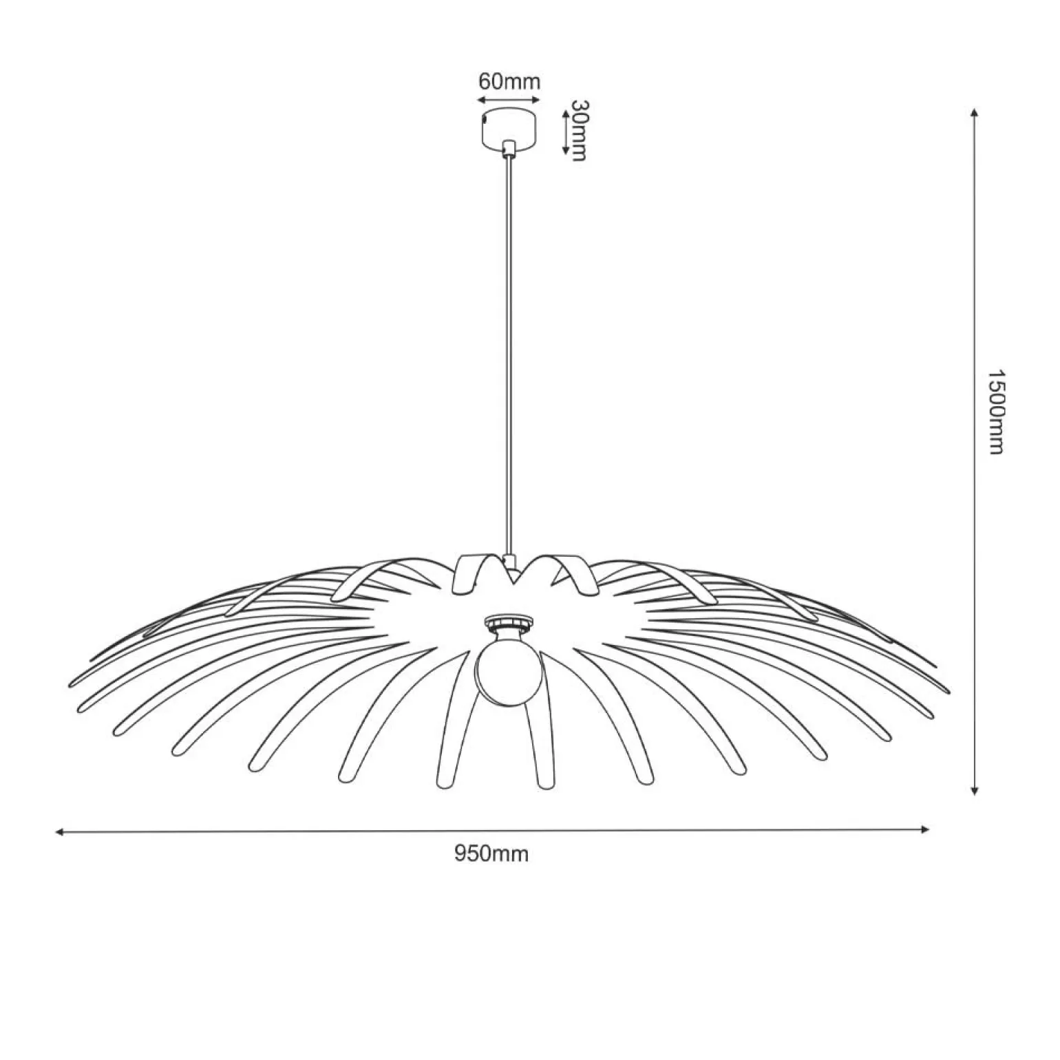Shop Modernistyczna, loftowa lampa wisząca do salonu ANT 5012 SPINO P Żyrandole Nowoczesne