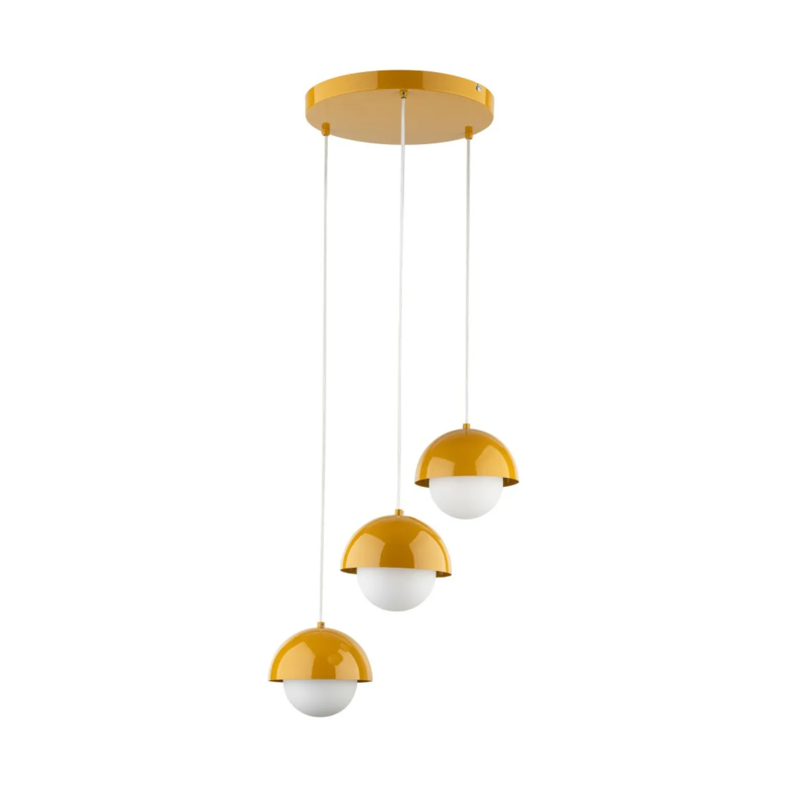 Clearance Modna, potrójna lampa wisząca TK 10266 BONO OCHRA | Kaja Oświetlenie Żyrandole Nowoczesne