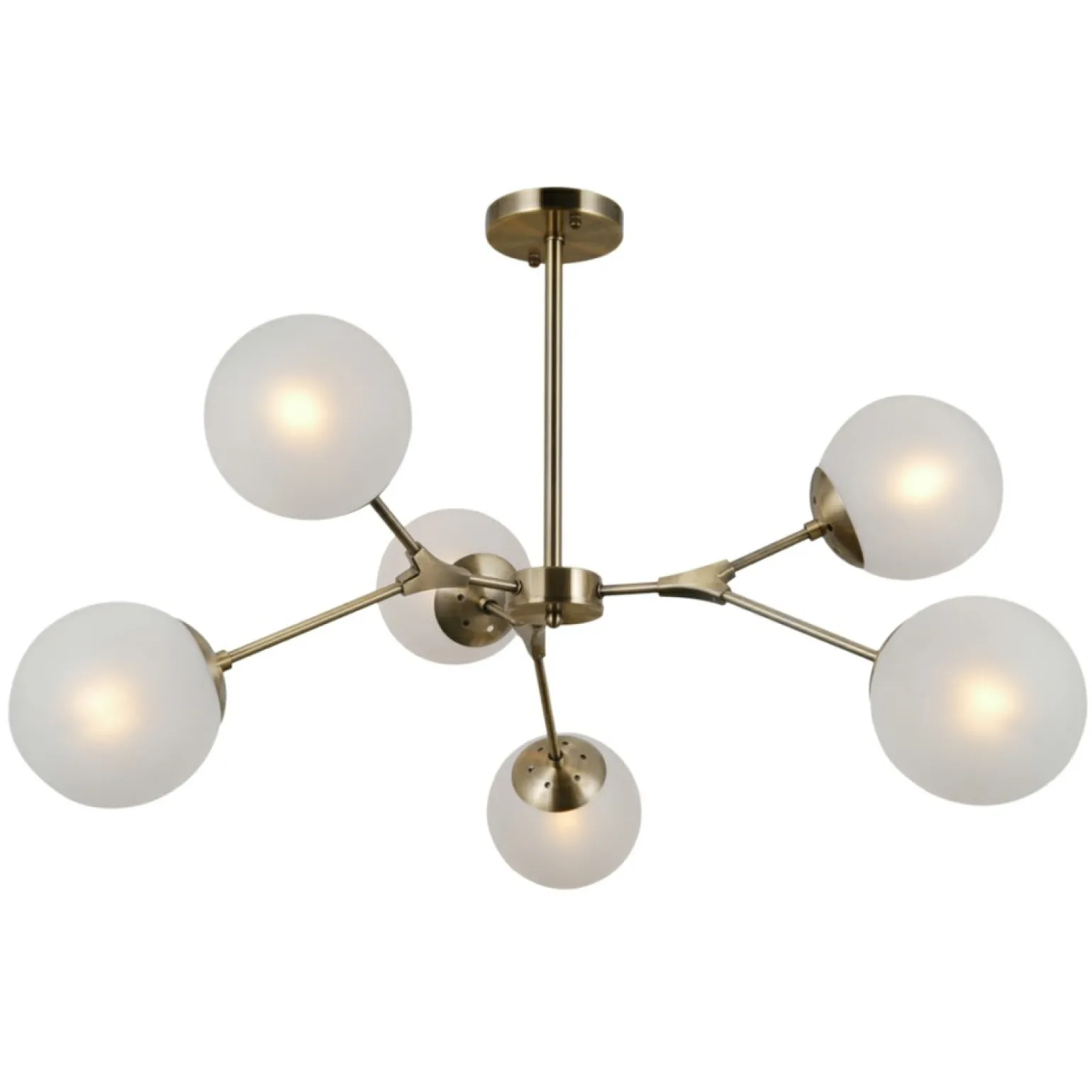 Flash Sale Molekularna, złota lampa sufitowa PND-56980-6B ANNES | Kaja Żyrandole Nowoczesne