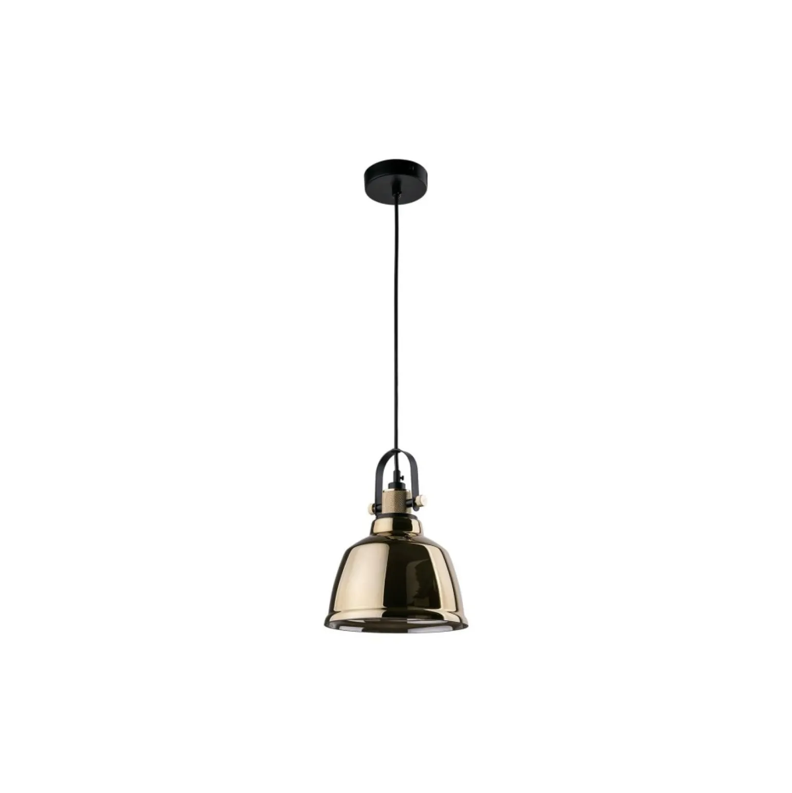 New Mosiężna lampa wisząca, z kloszem 9153 | Kaja Oświetlenie Żyrandole Nowoczesne