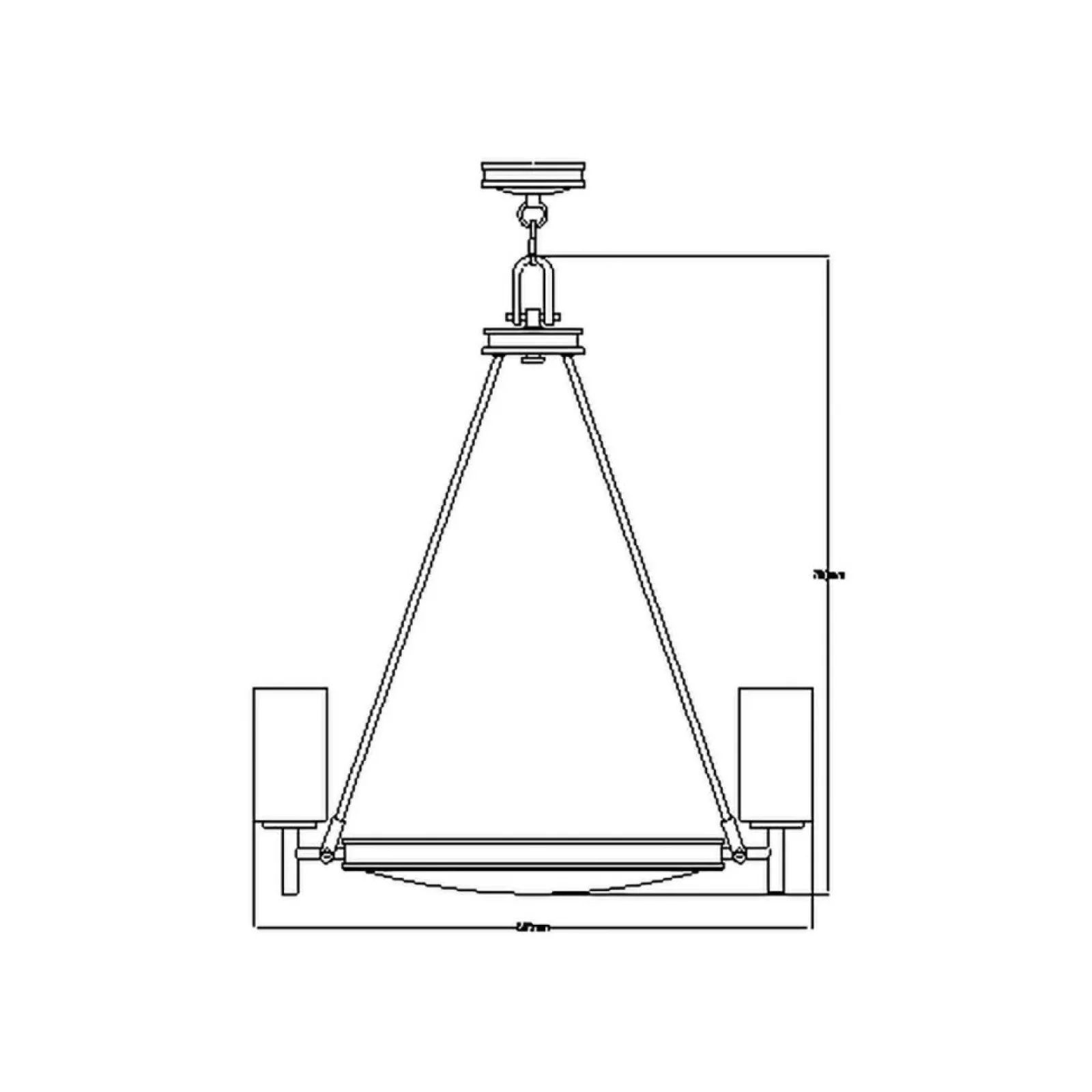 Sklep Kaja Mosiężna lampa wisząca ze szkłem HK-COLLIER5 z serii COLLIER* Randole Tradycyjne