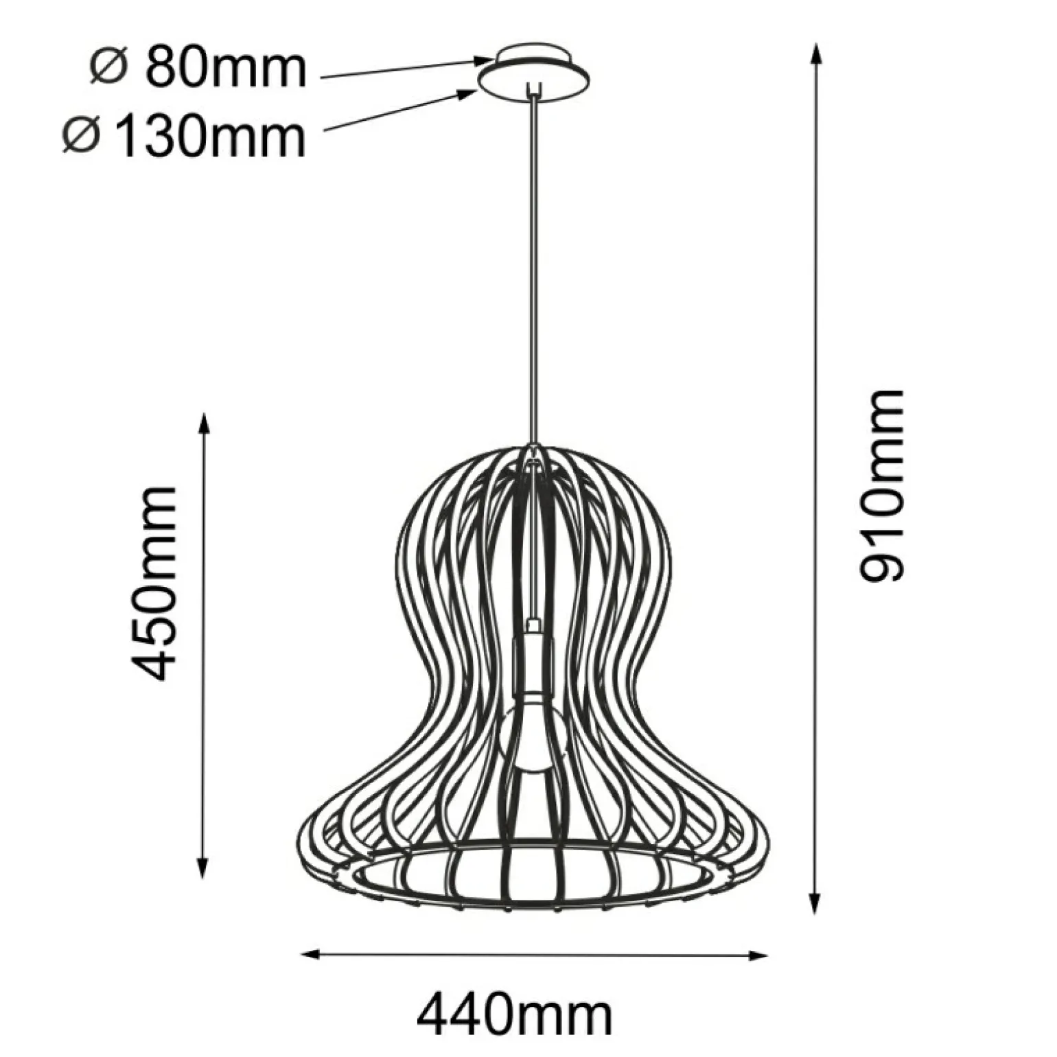 Cheap Naturalna lampa wisząca do stylowej sypialni ANT 5017 OCTO | Kaja Żyrandole Nowoczesne