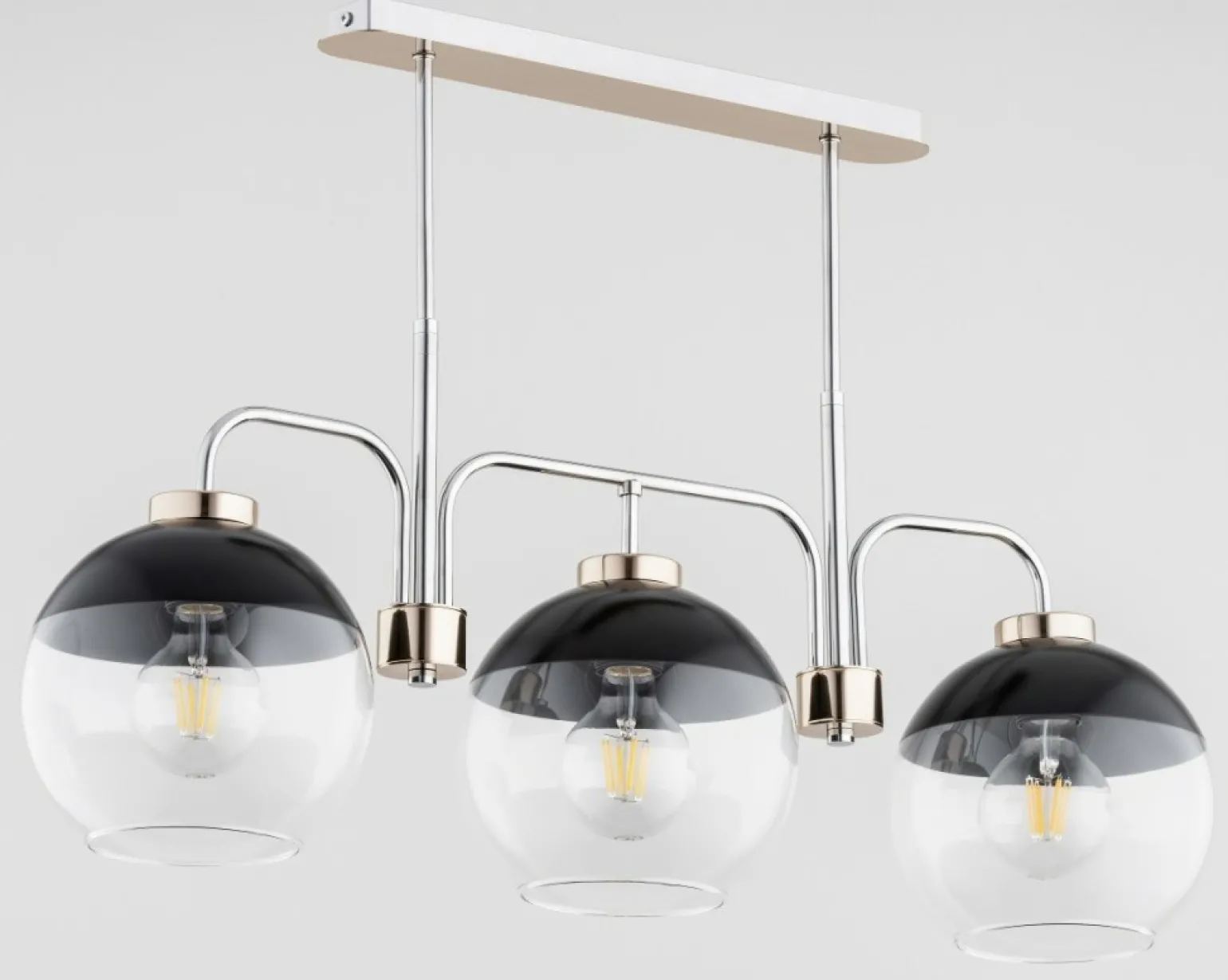 Online Niebanalna lampa sufitowa na 3 szklane klosze AL 62199 | Kaja Żyrandole Nowoczesne