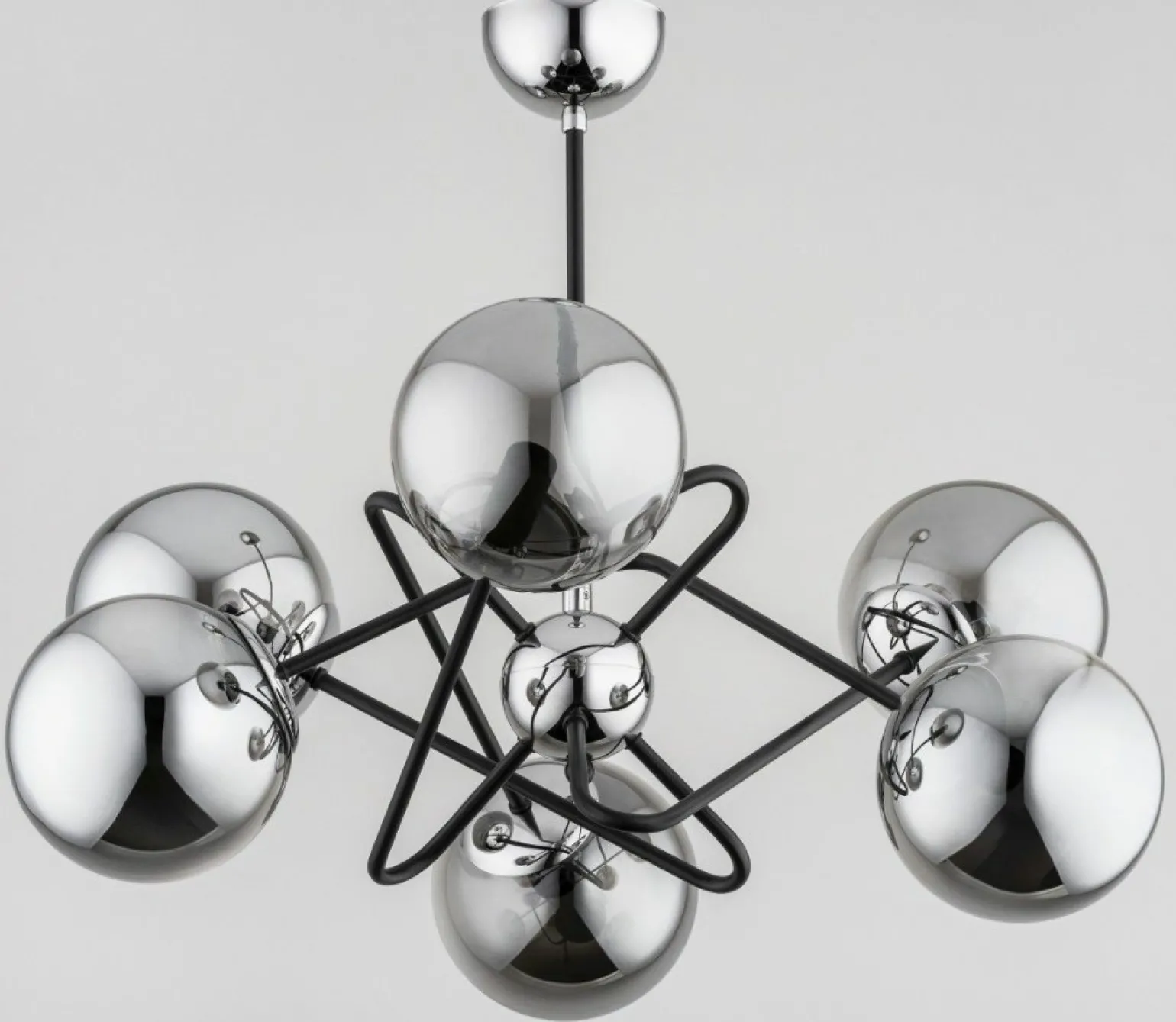Outlet Niebanalna lampa sufitowa z grafitowymi kloszami AL 63101 | Kaja Żyrandole Nowoczesne