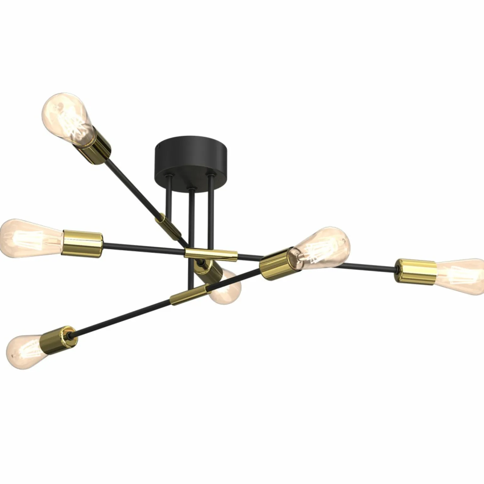 Best Sale Niebanalna lampa sufitowa ze złotymi oprawkami LX 3907 z serii FLAME Żyrandole Nowoczesne