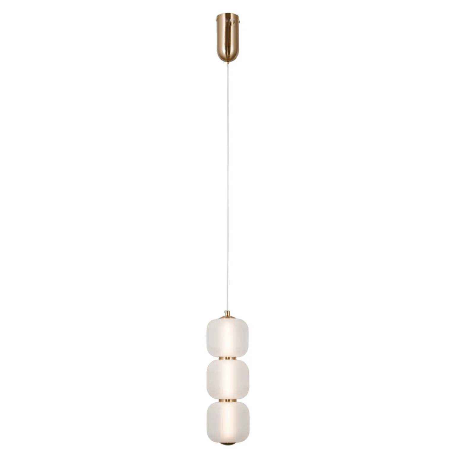 Discount Niebanalna lampa wisząca, ledowa PND-34362-3V-HBR-OPAL z serii GANTI Żyrandole Nowoczesne