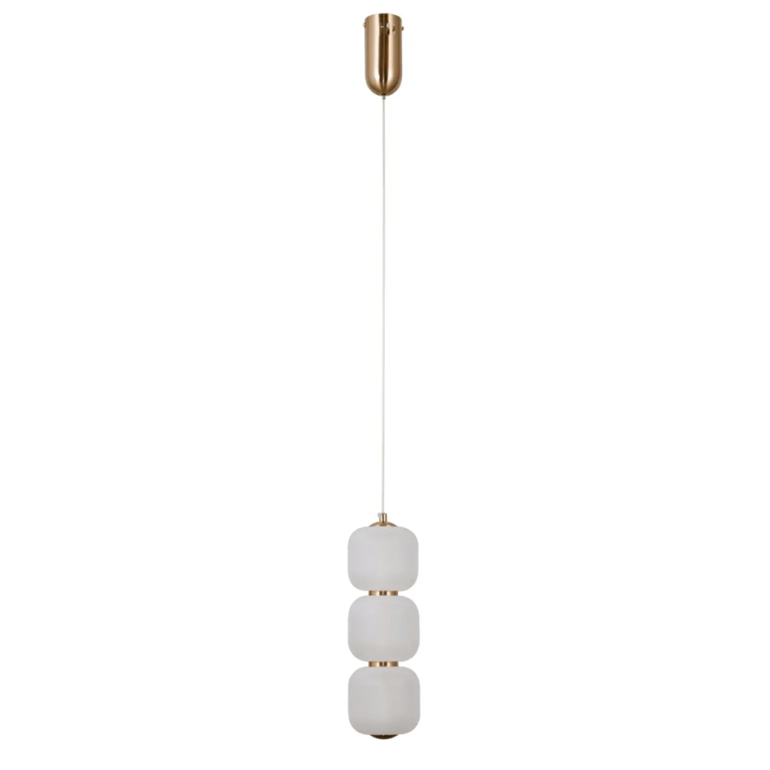 Discount Niebanalna lampa wisząca, ledowa PND-34362-3V-HBR-OPAL z serii GANTI Żyrandole Nowoczesne