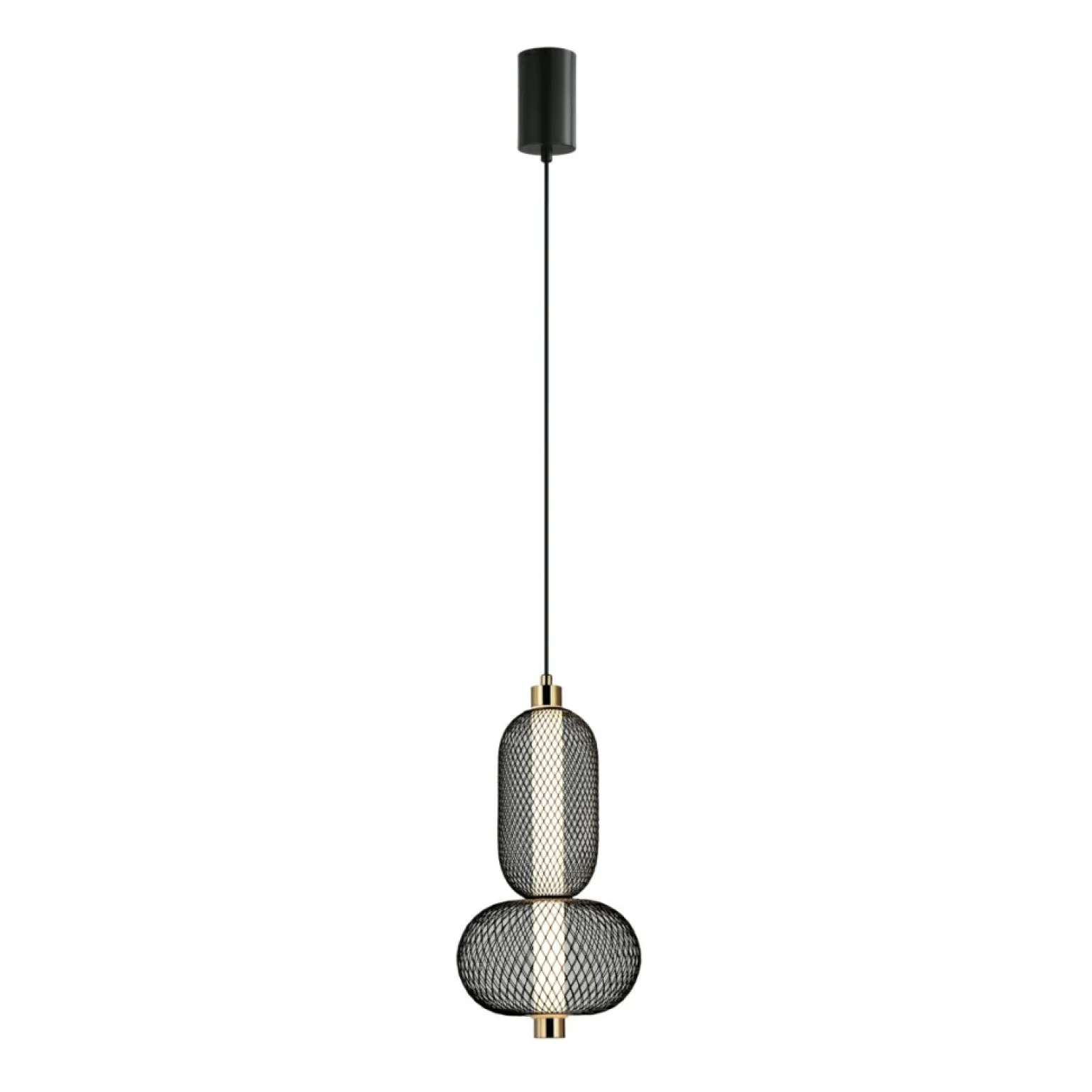 Best Sale Niecodzienna lampa wisząca, czarna PND-84283-2-BK z serii MARCO Żyrandole Nowoczesne