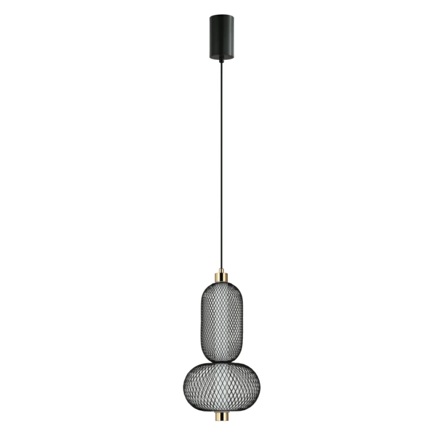 Best Sale Niecodzienna lampa wisząca, czarna PND-84283-2-BK z serii MARCO Żyrandole Nowoczesne