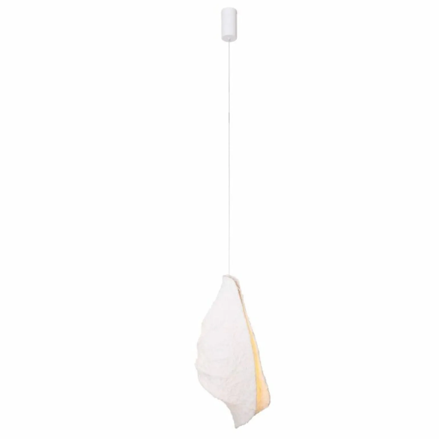 Best Niespotykana, biała lampa wisząca LED MX P0540 CONCHA | Kaja Żyrandole Nowoczesne