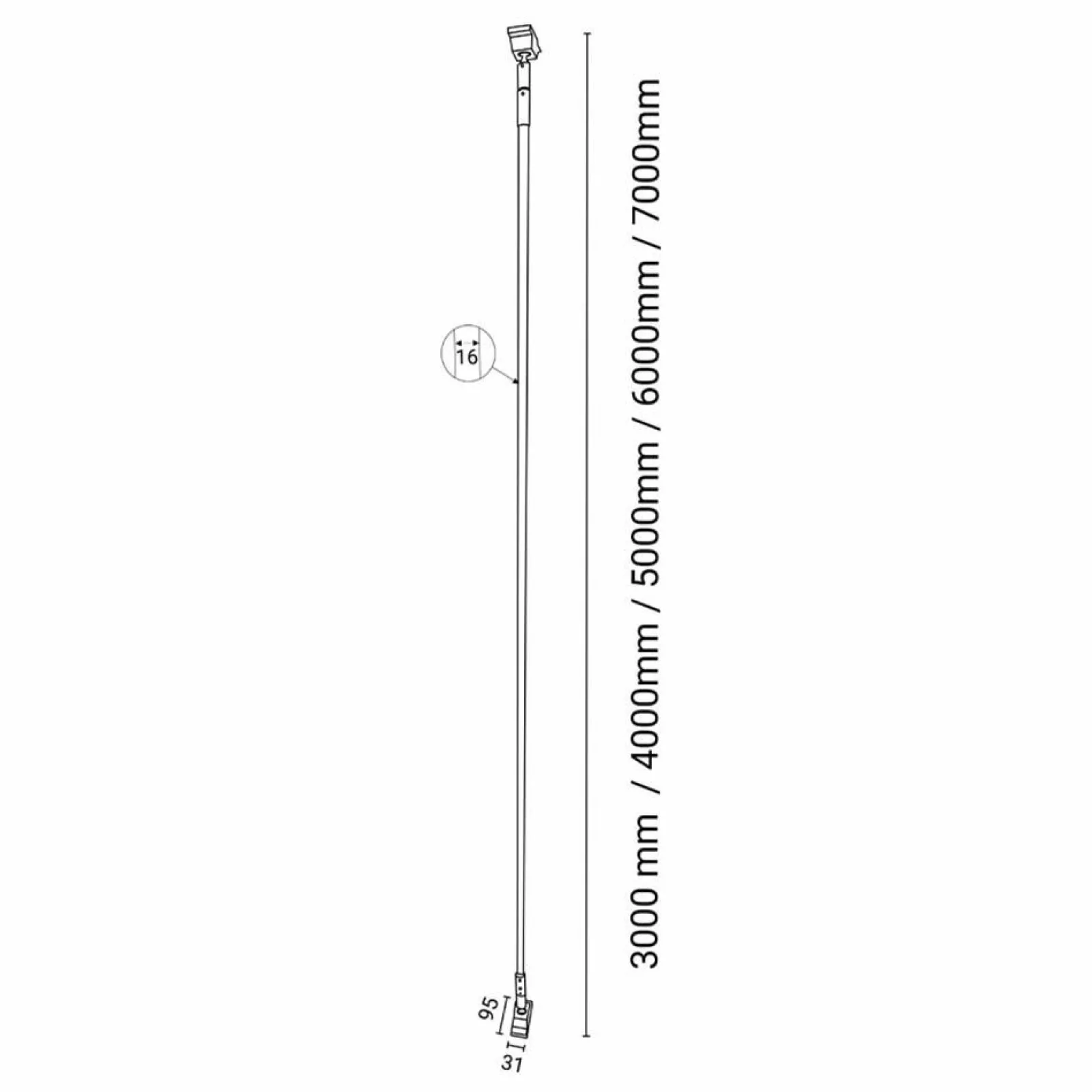 Sklep Kaja Niespotykana świecąca linka LED 500cm 3000K ANT 6029 SURIKA | Kaja* Lampy Led