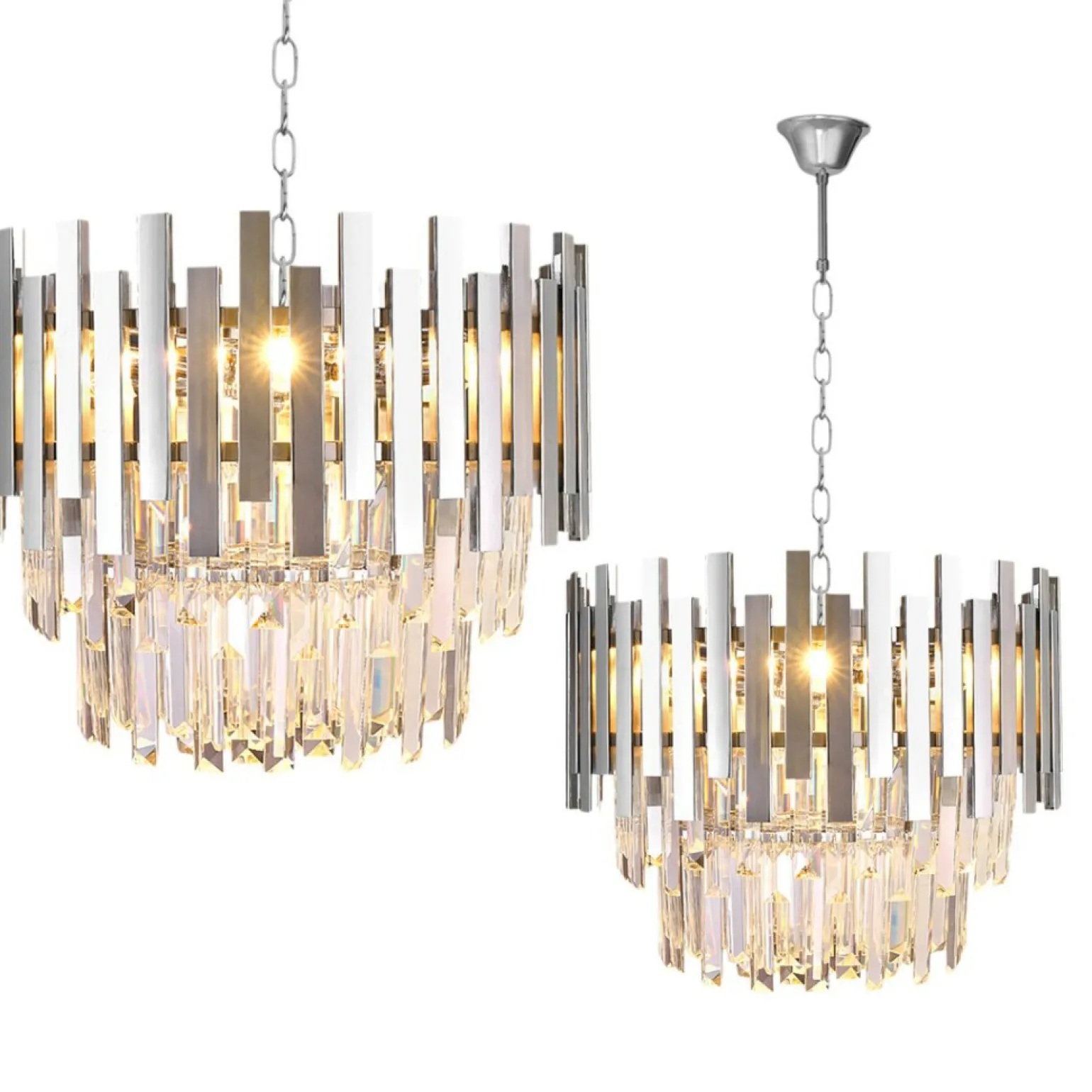 Clearance Nietuzinkowa, kryształowa lampa w stylu glamour ML5996 ASPEN | Kaja Żyrandole Nowoczesne