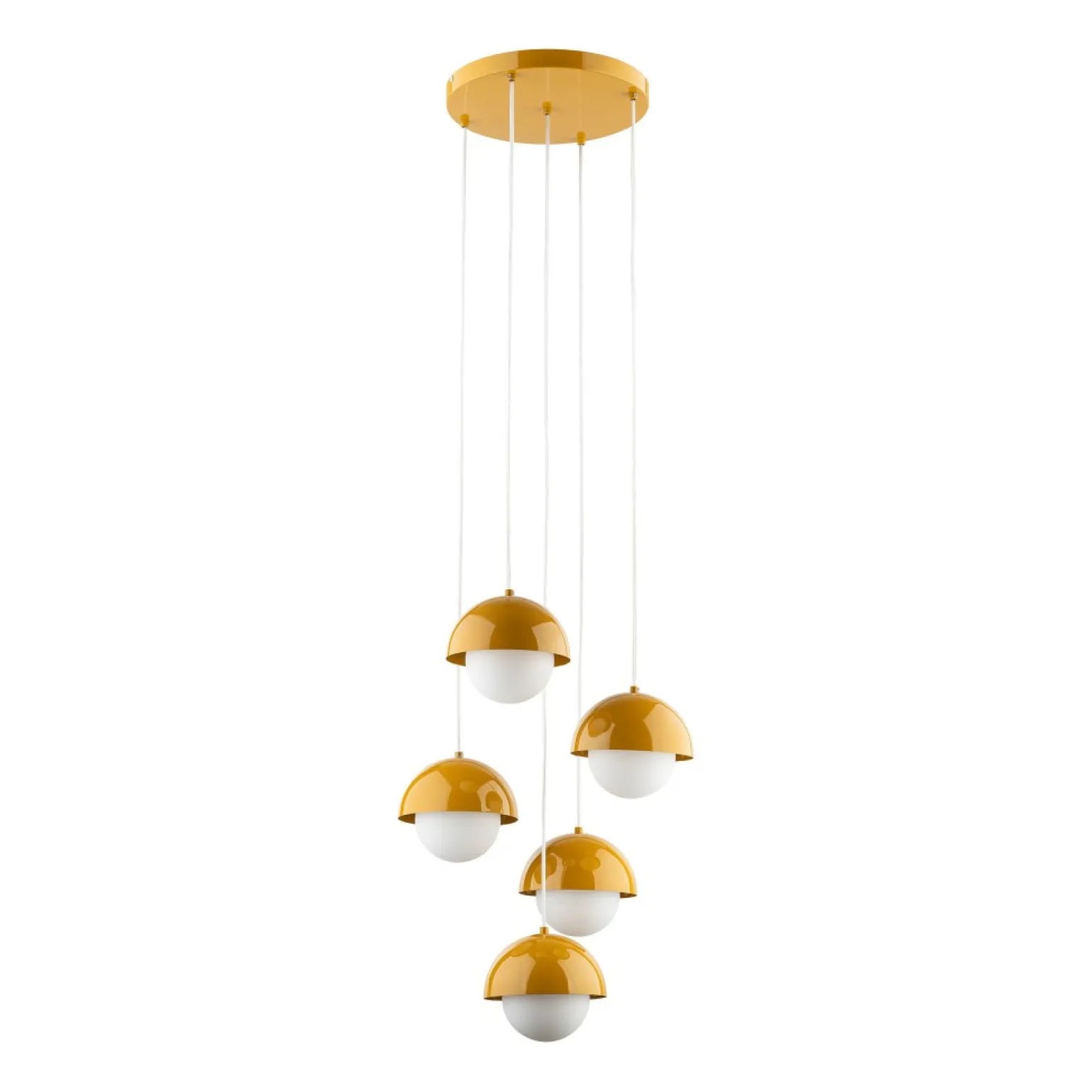 New Nietuzinkowa lampa wisząca na schody TK 10268 BONO OCHRA | Kaja Żyrandole Nowoczesne