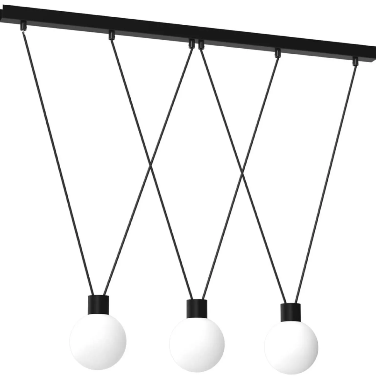 Best Sale Nietuzinkowa lampa wisząca z trzema kloszami MLP8818 z serii CAP Żyrandole Nowoczesne
