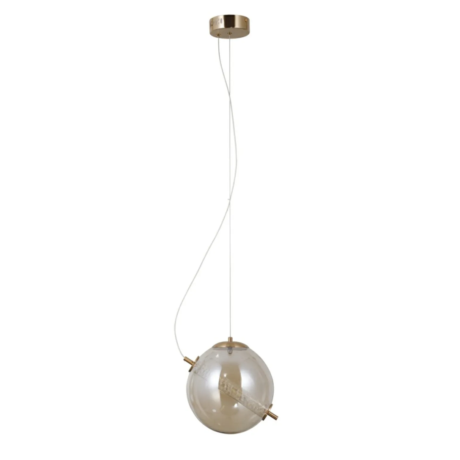 New Niezwykła lampa wisząca, regulowana PND-34366-HBR-AMB z serii NOLA Żyrandole Nowoczesne