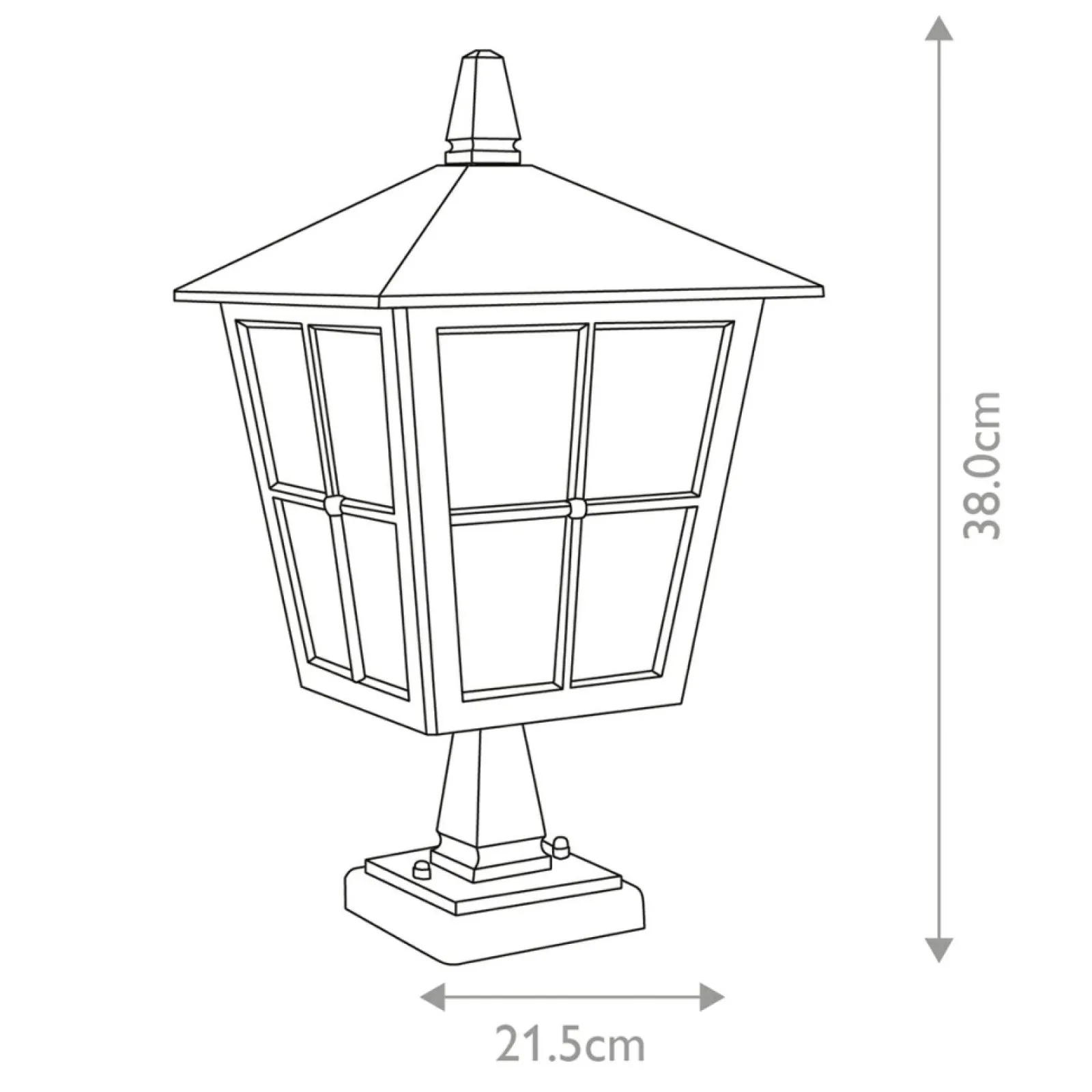 Sklep Kaja Niska lampka ogrodowa, czarna BL50M-BLACK z serii CANTERBURY* Lampy Ogrodowe Stojące
