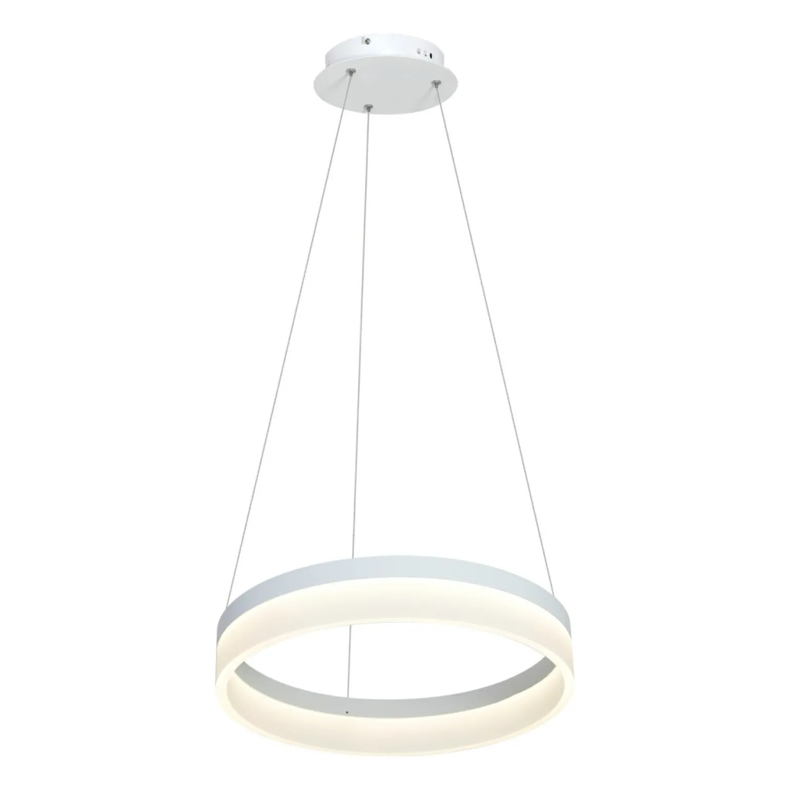Shop Nowoczesna, biała lampa wisząca LED ⌀40cm ML405 RING | Kaja Żyrandole Nowoczesne