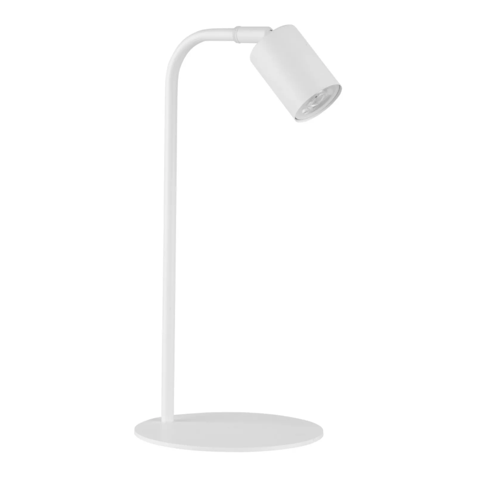 Sklep Kaja Nowoczesna, biała lampka do stylowego biura TK 5490 z serii LOGAN* Lampki Biurkowe