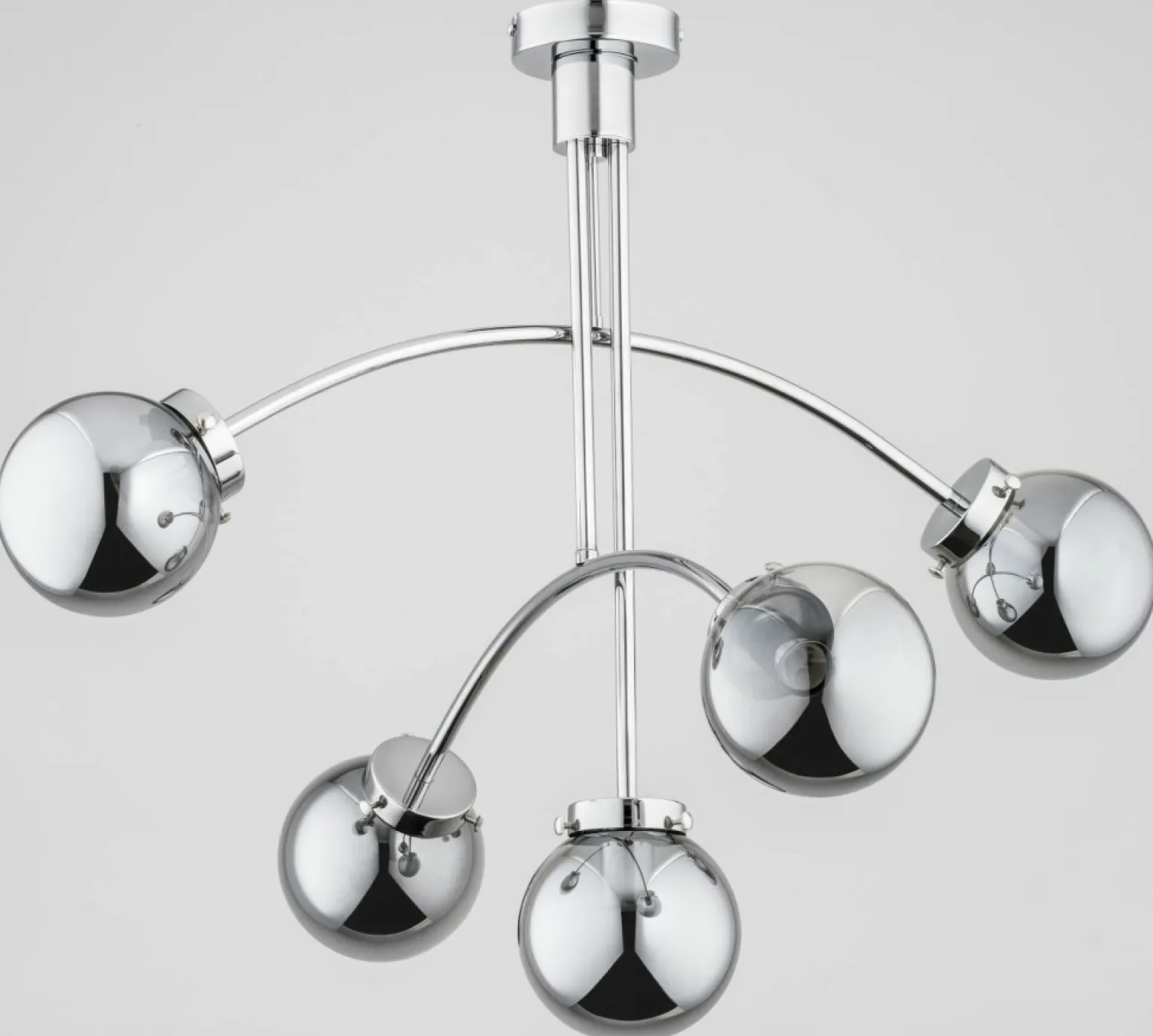 Shop Nowoczesna, chromowana lampa do salonu AL 27125 LUSCO | Kaja Żyrandole Nowoczesne