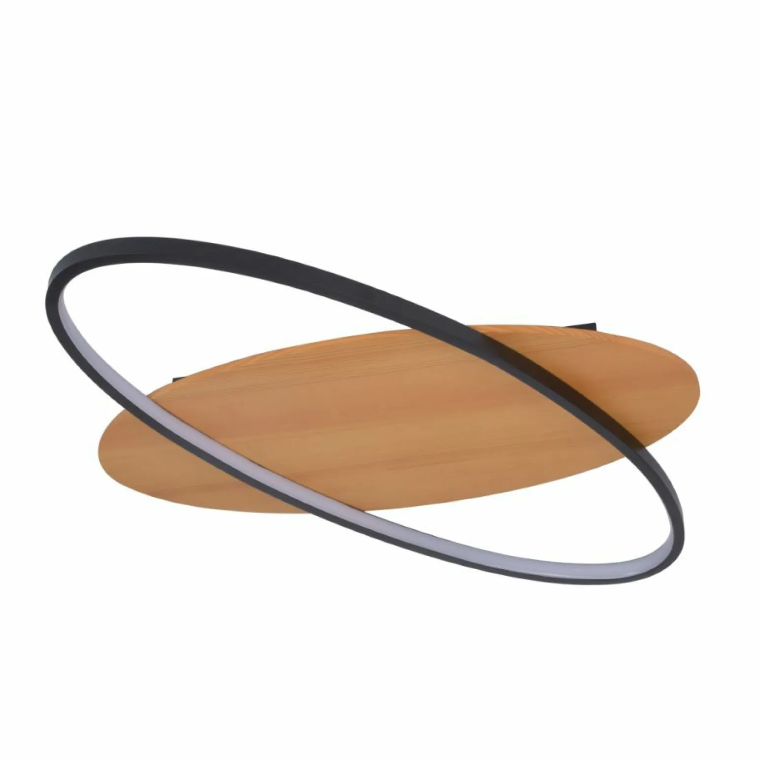Online Nowoczesna, drewniana lampa sufitowa LED PLF-93439-12W-WO PORASO | Kaja Żyrandole Nowoczesne