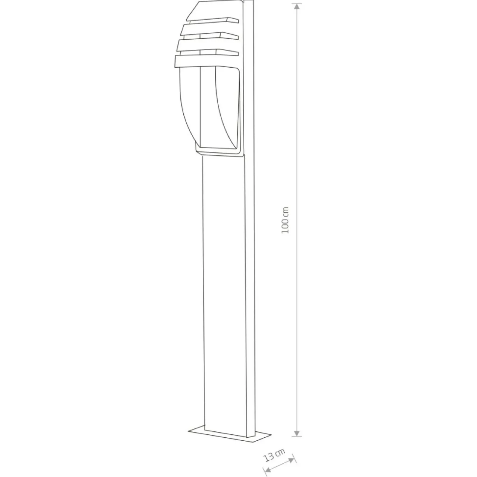 Sklep Kaja Nowoczesna lampa ogrodowa słupek 3394 MISTRAL | Kaja* Lampy Ogrodowe Stojące