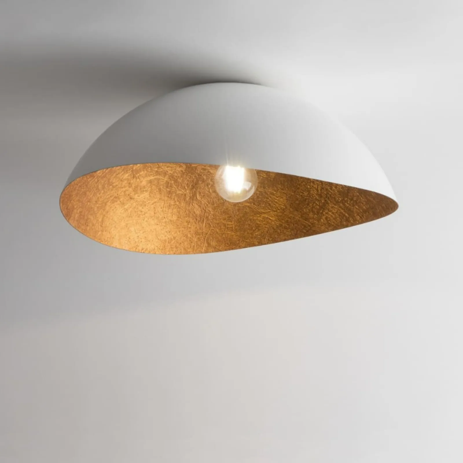 Sklep Kaja Nowoczesna lampa sufitowa, biało-miedziana SIG 40618 z serii SOLARIS* Plafony Nowoczesne