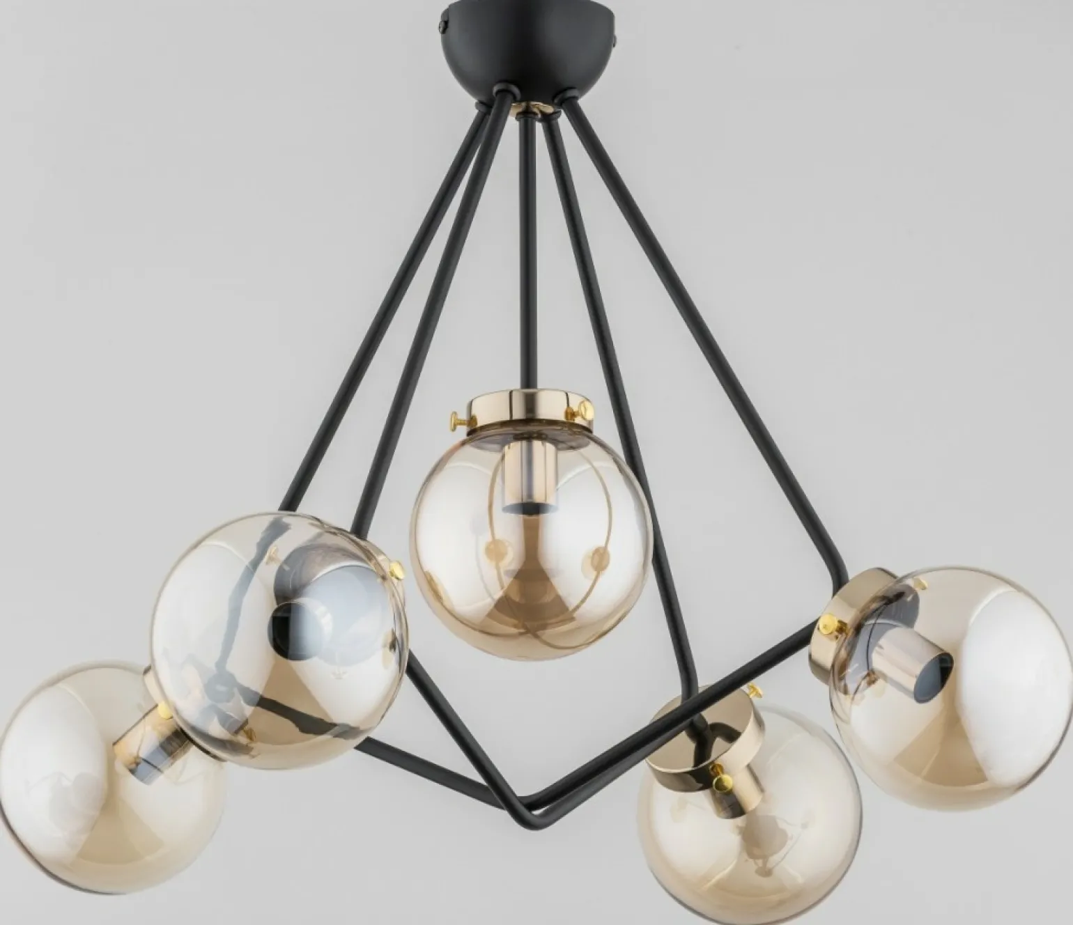Fashion Nowoczesna lampa sufitowa na 5 żarówek AL 62171 | Kaja Żyrandole Nowoczesne