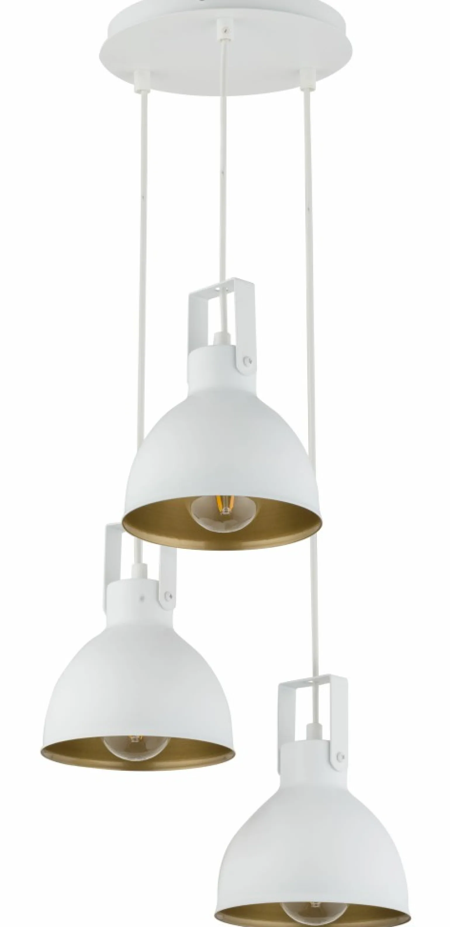 Shop Nowoczesna lampa wisząca do stylowej sypialni SIG 32261 - MARS B/ZŁ Żyrandole Nowoczesne
