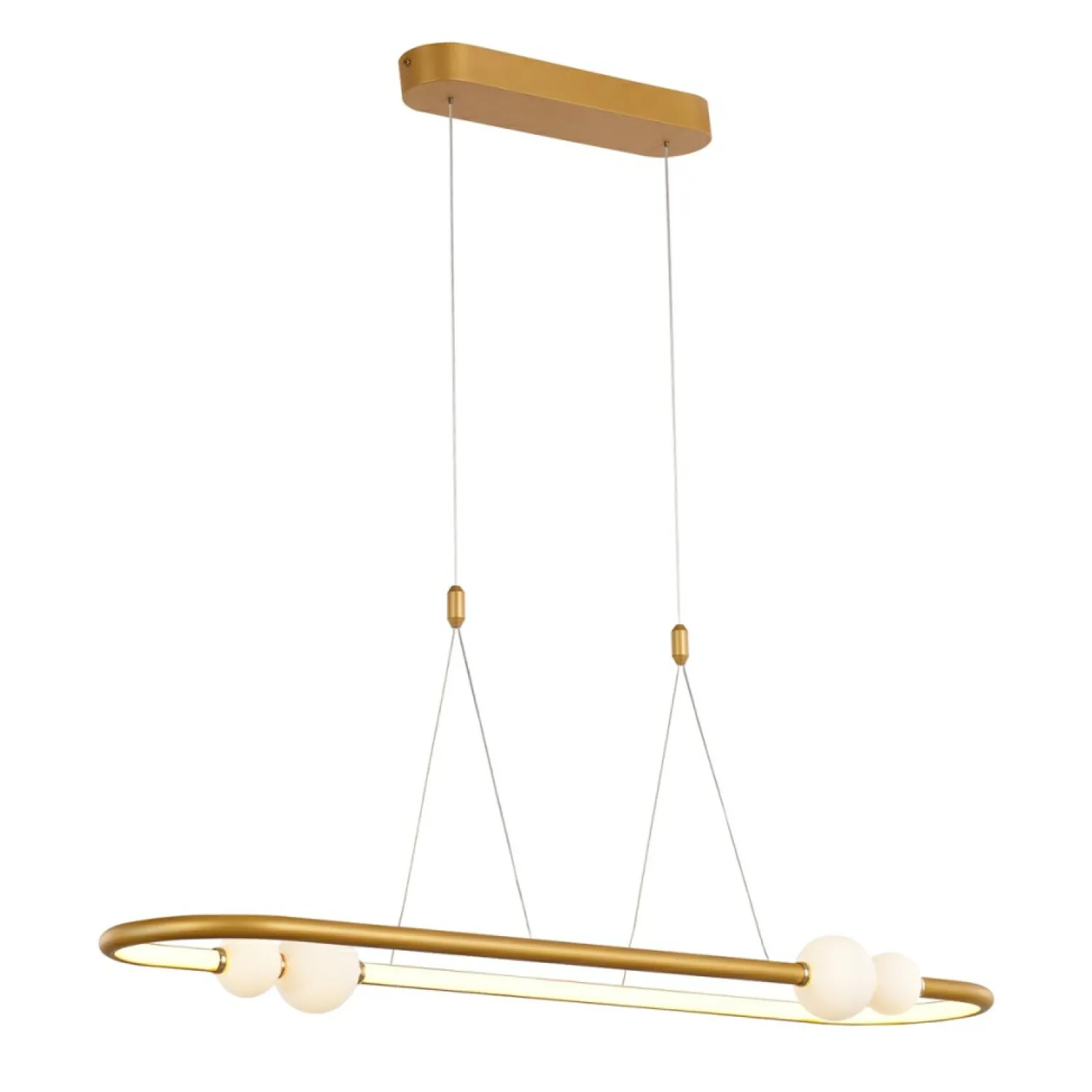 Cheap Nowoczesna lampa wisząca LED PND-20112035-1C-GD LOZANNA | Kaja Żyrandole Nowoczesne