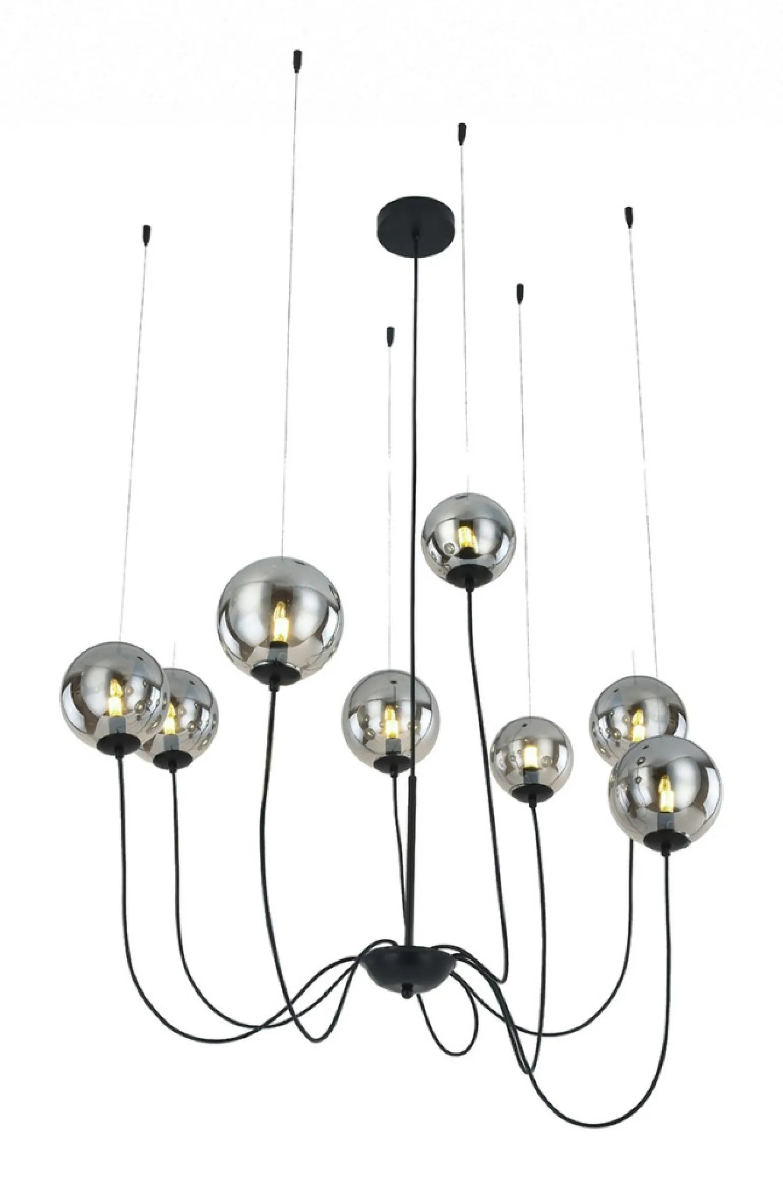 Shop Nowoczesna lampa wisząca pająk z kloszami AZ2639 CONFLUX | Kaja Żyrandole Nowoczesne