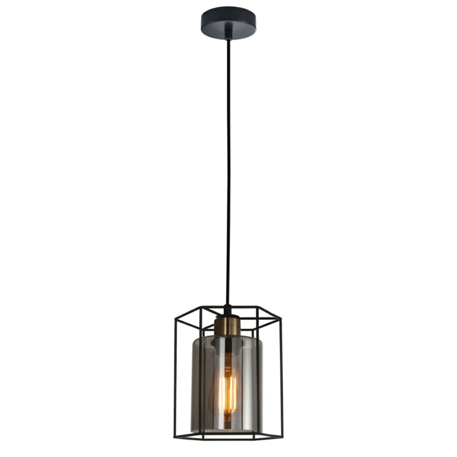 Outlet Nowoczesna lampa wisząca PND-78901-1-BK+SG KALULA | Kaja Oświetlenie Żyrandole Nowoczesne