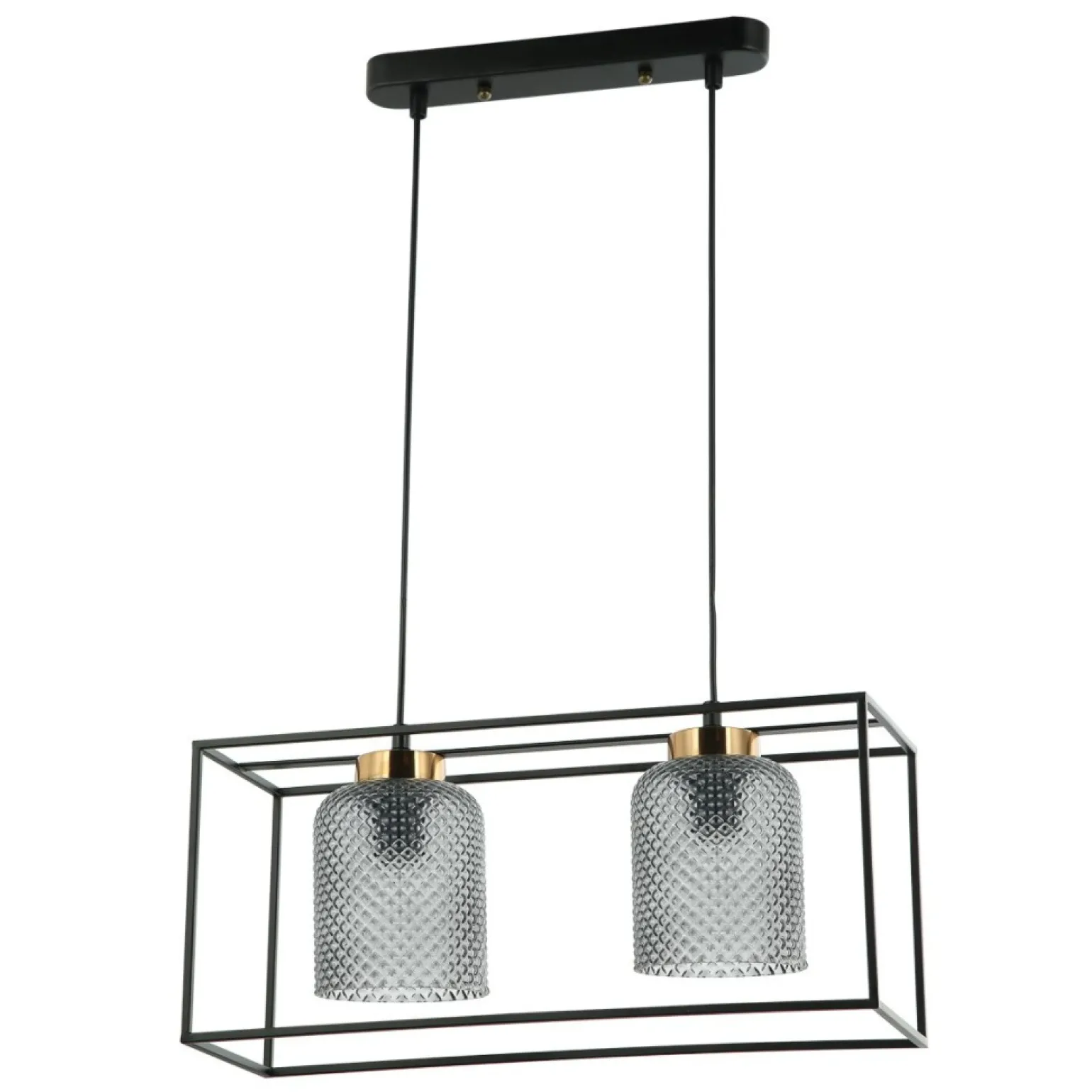 Cheap Nowoczesna lampa wisząca PND-23231-2-BK+SG SINELLA | Kaja Oświetlenie Żyrandole Nowoczesne