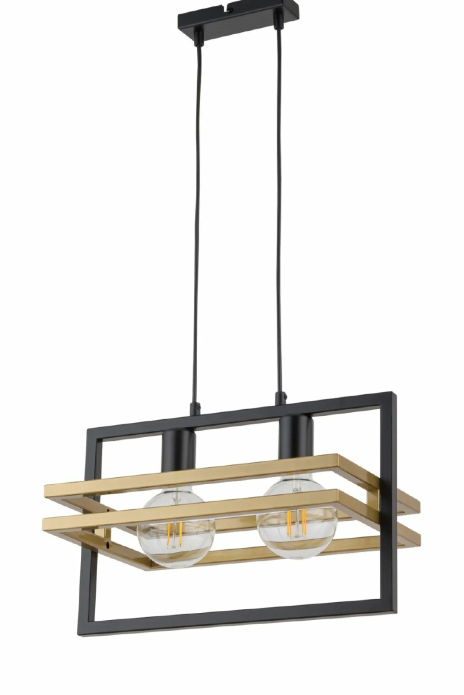 Store Nowoczesna lampa wisząca w kształcie ramki SIG 32389 - MERCI CZ/ZŁ Żyrandole Nowoczesne