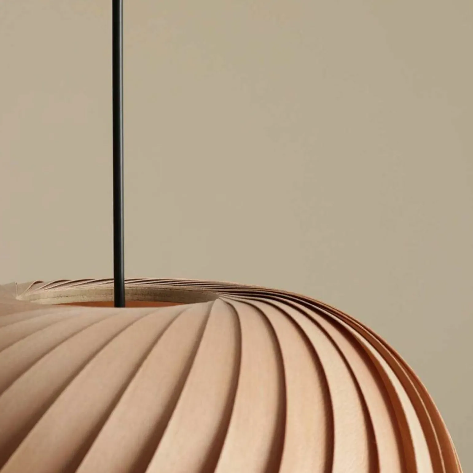 Best Sale Nowoczesna lampa wisząca z drewnianym kloszem 1110G_S z serii NATURE Żyrandole Nowoczesne