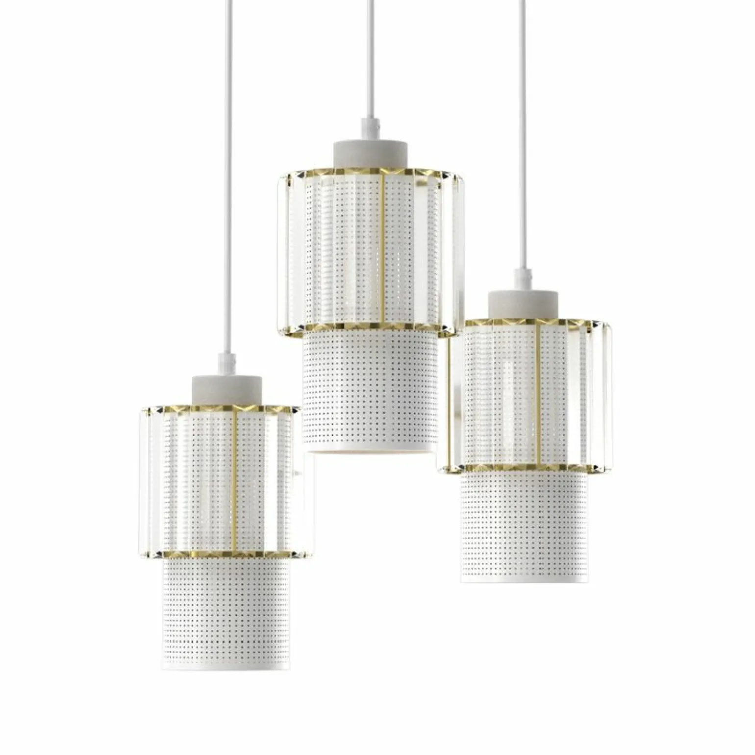 Flash Sale Nowoczesna lampa wisząca z kryształkami MLP8366 BLANCO | Kaja Żyrandole Nowoczesne